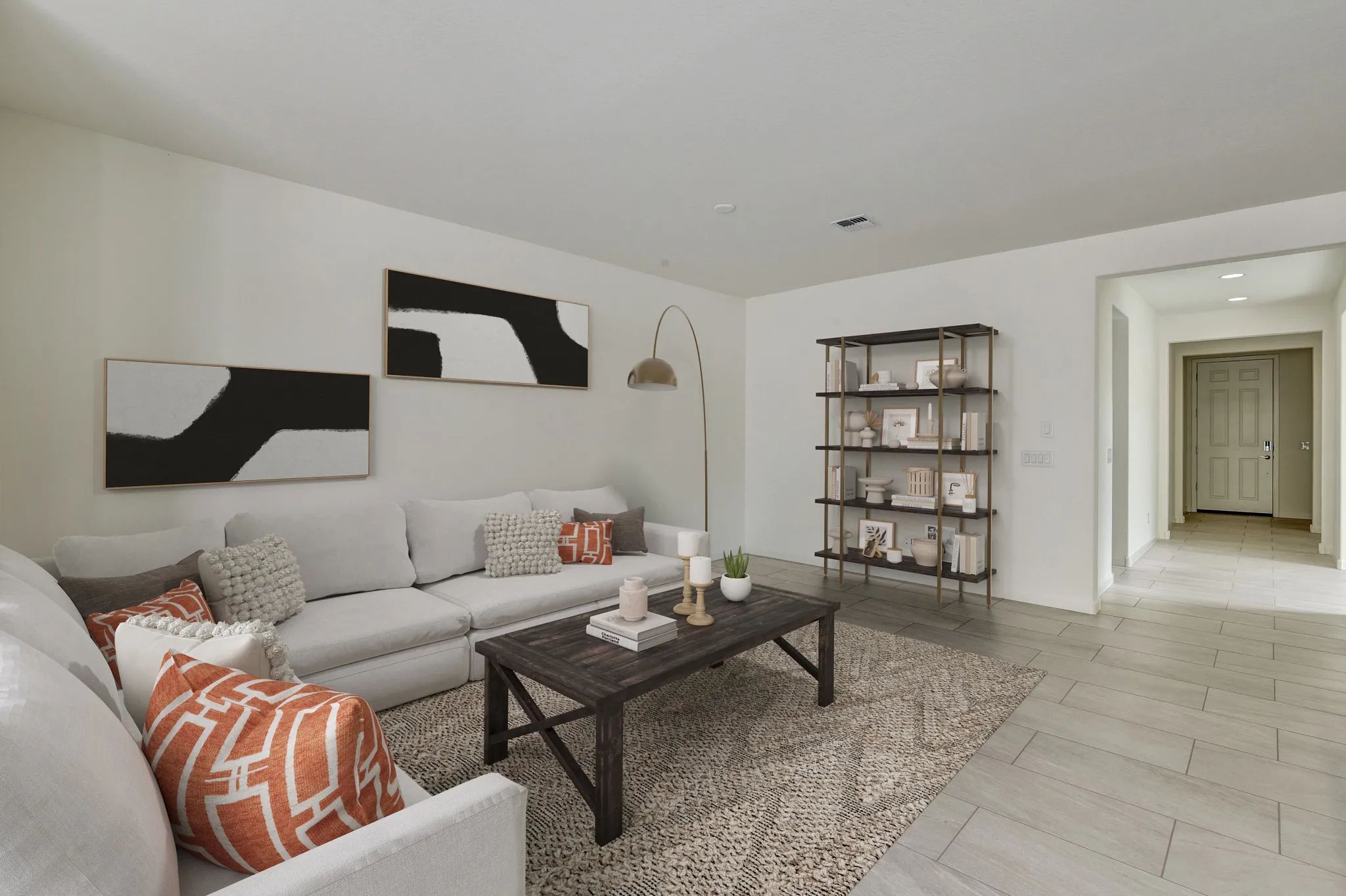 Virtually Staged Valletta 1858 Living Rom