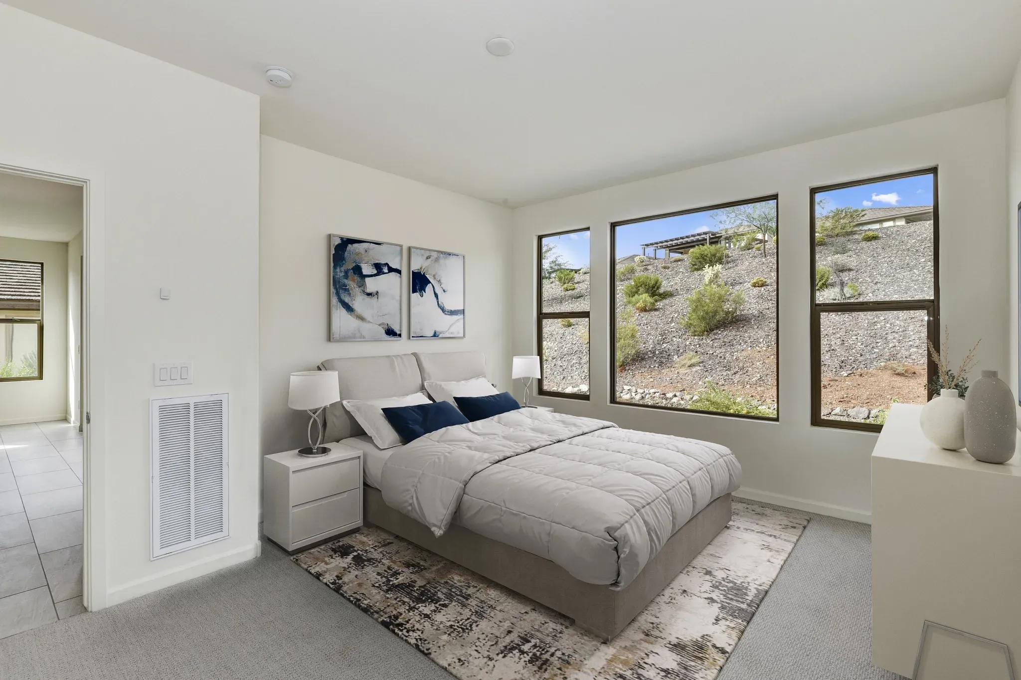 Virtually Staged Valletta 1858 Primary Bed