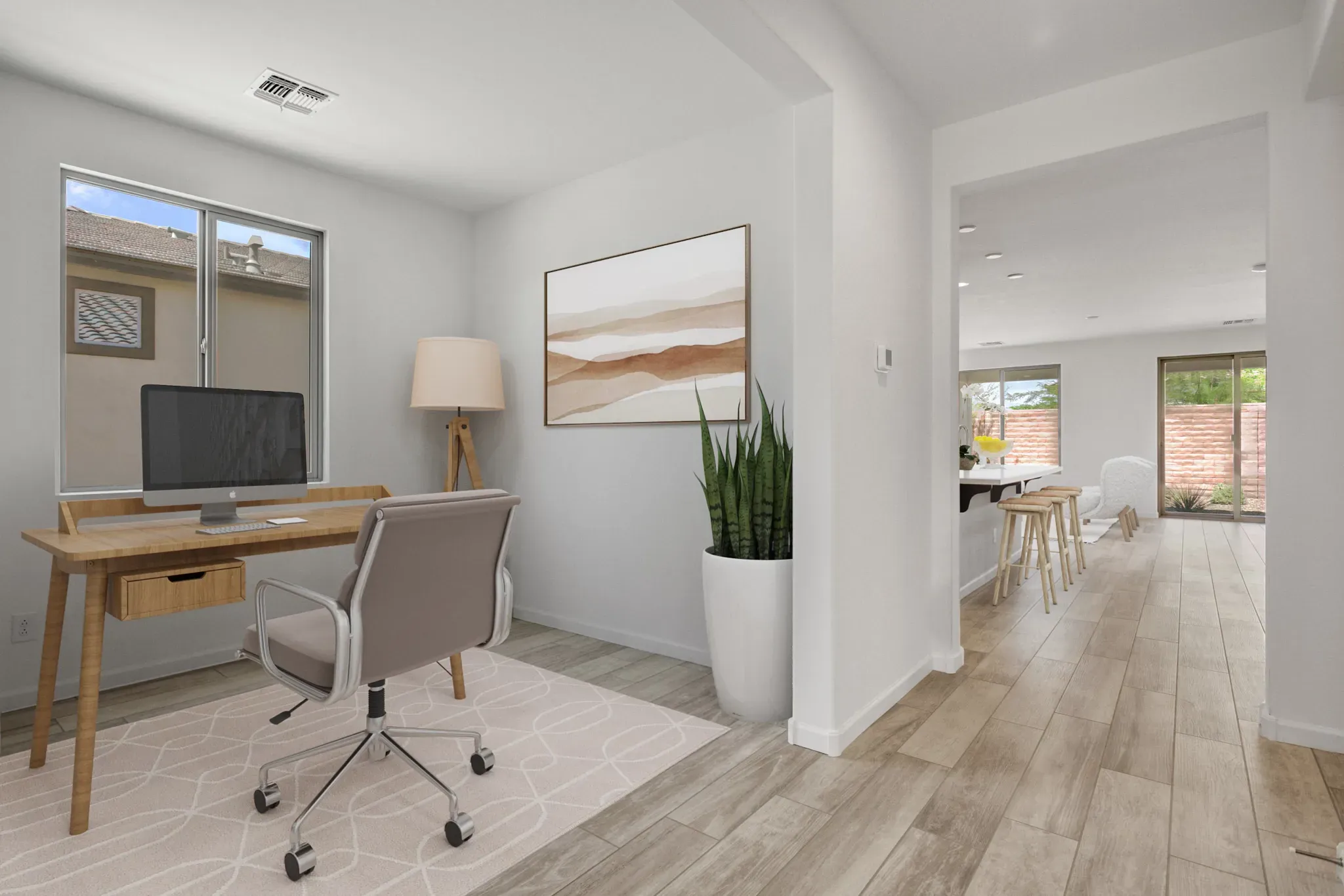 Virtually Staged Wickenburg 1571 Flourish Den