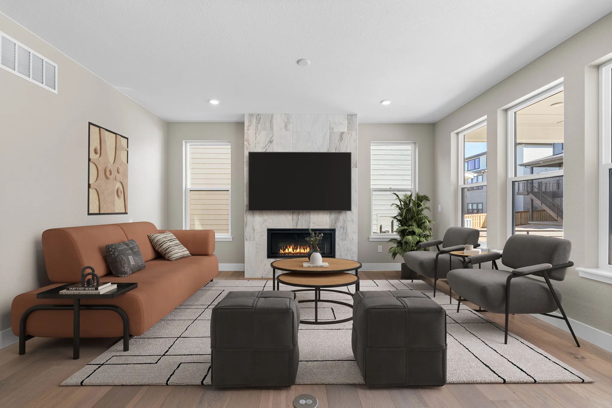 Homesite 229 Great Room - Virtually Staged