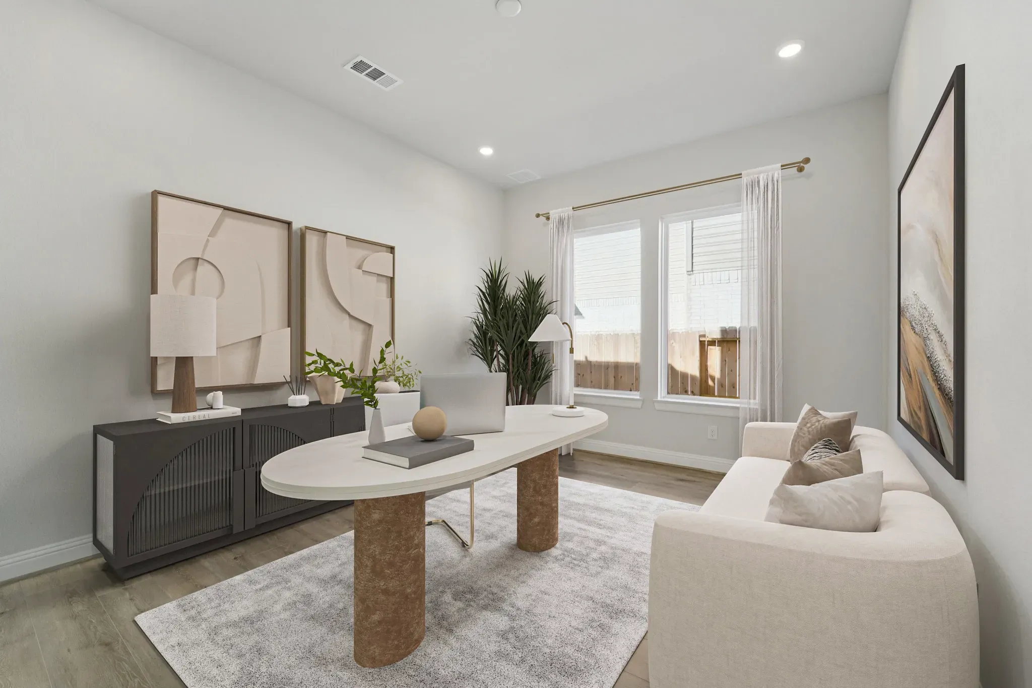 Homesite 6215 Study Virtually Staged