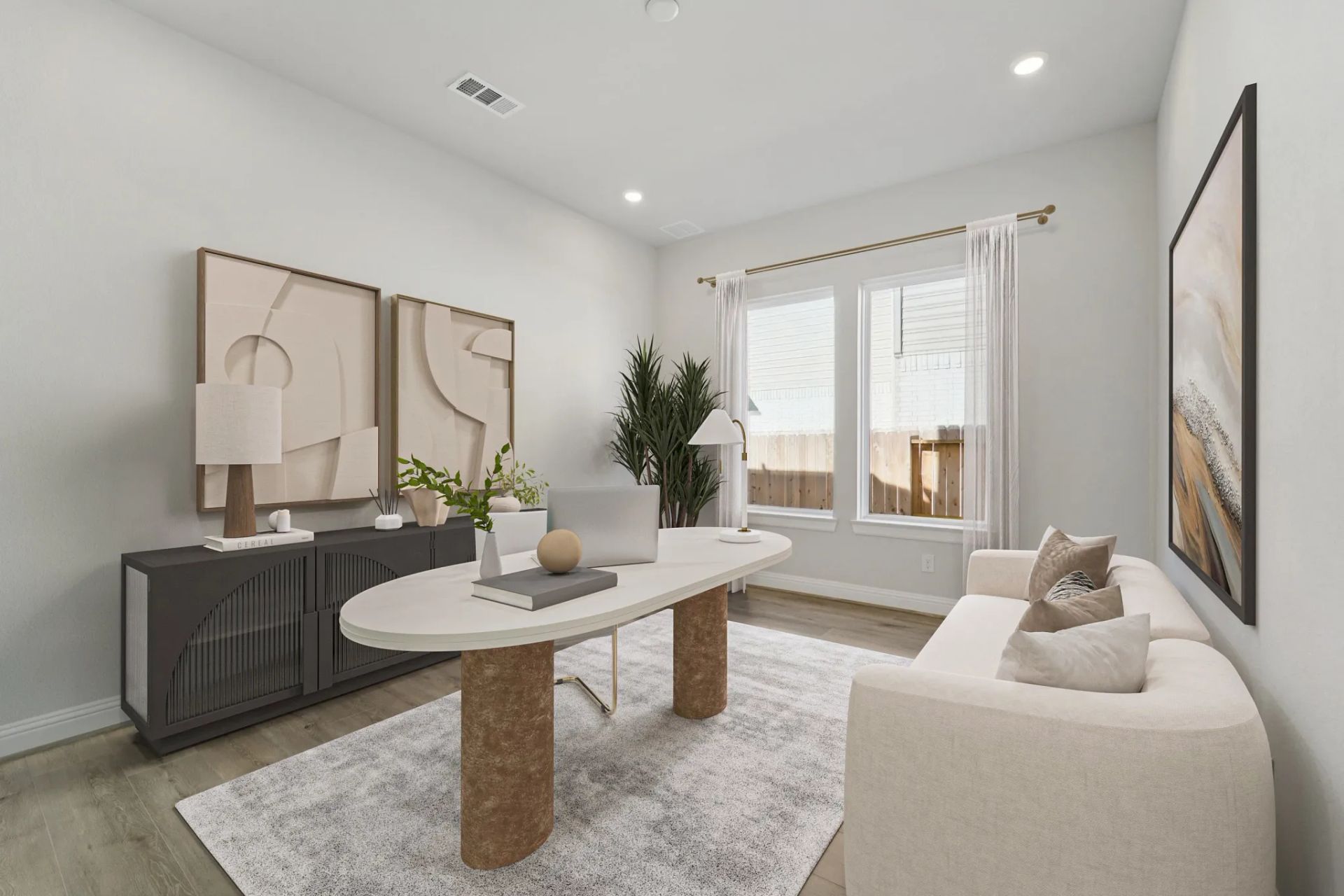 Homesite 6215 Study Virtually Staged