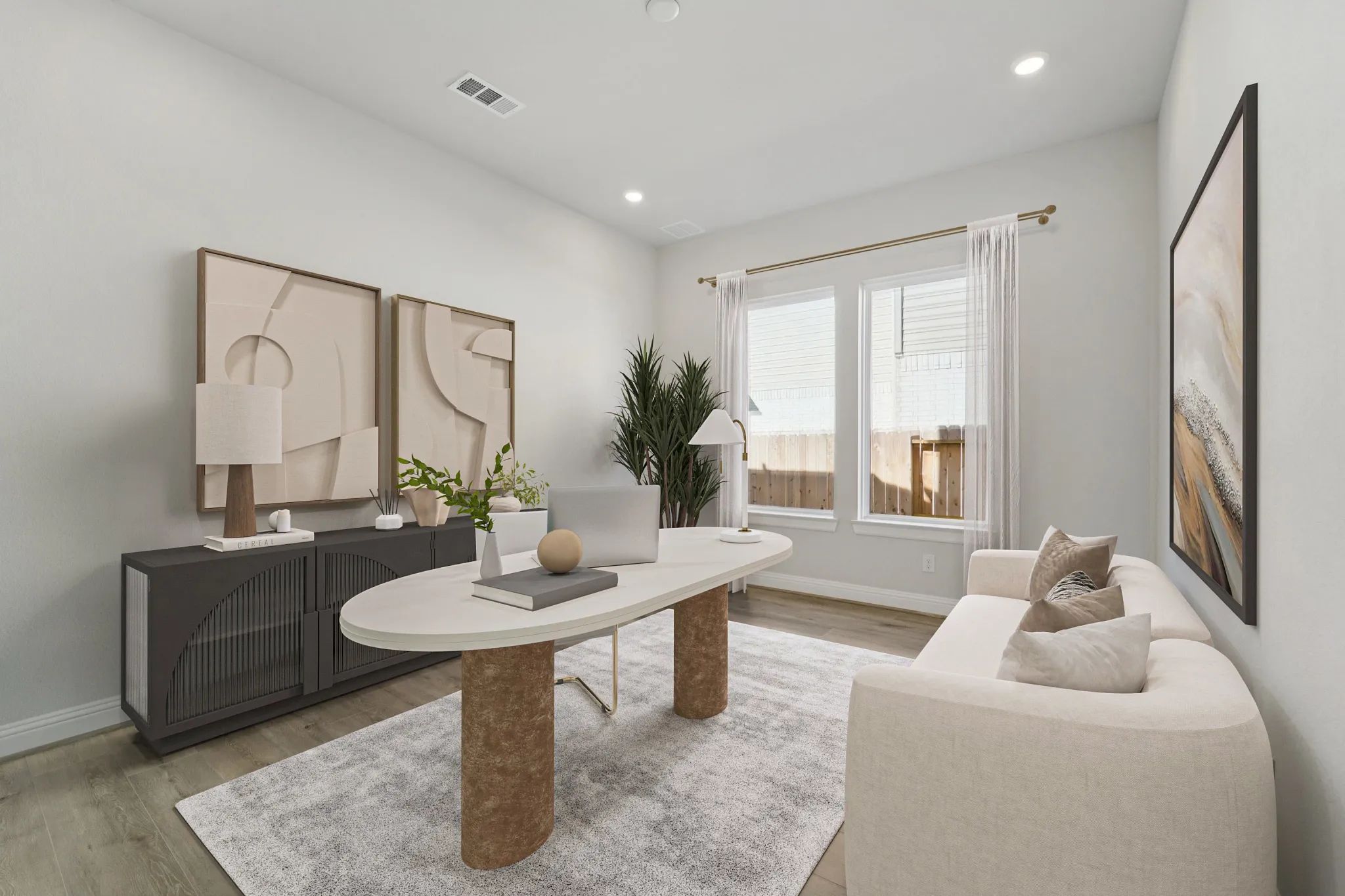 Homesite 6215 Study Virtually Staged