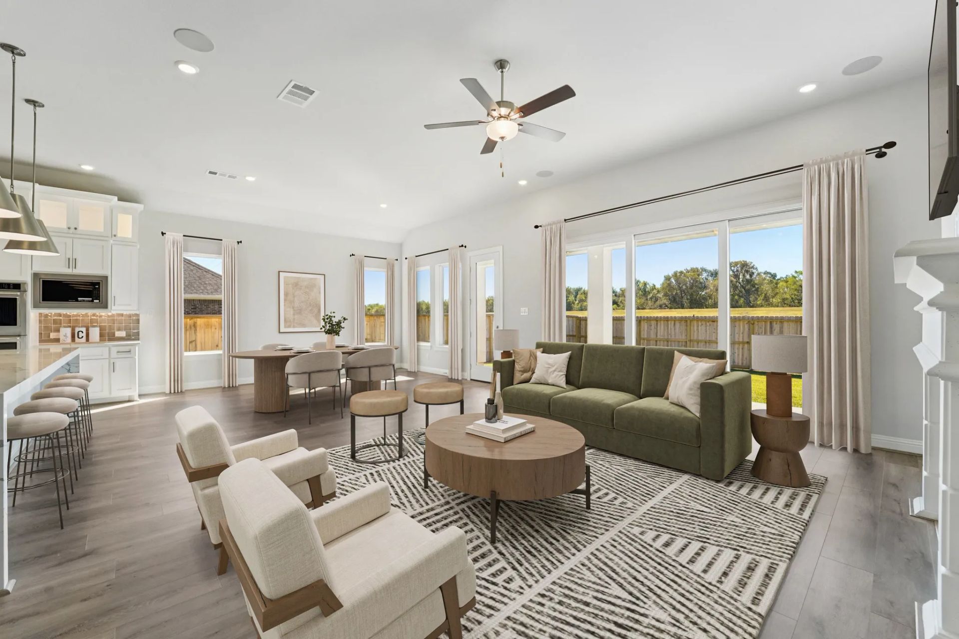 Great Room Virtually Staged