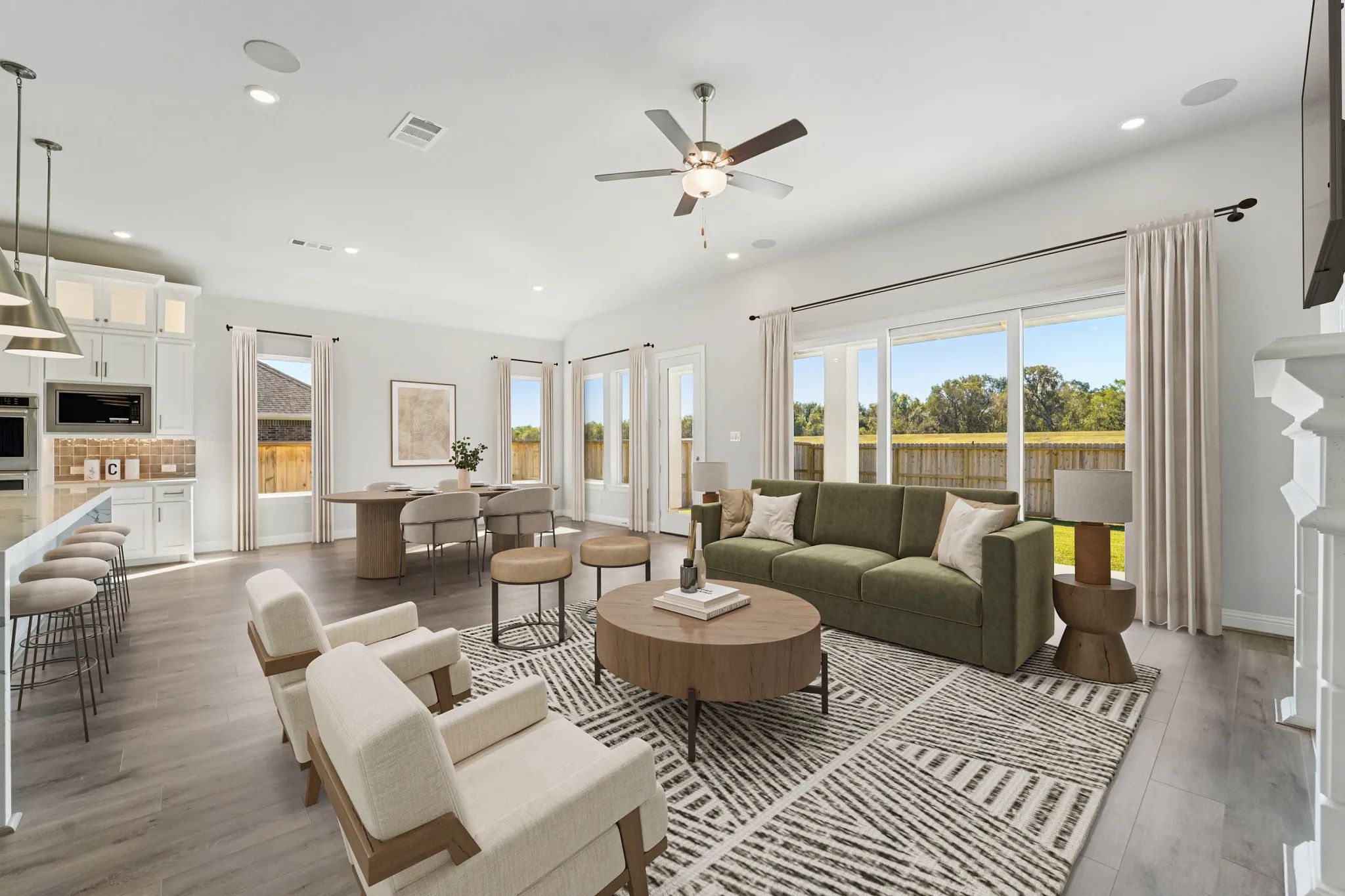 Great Room Virtually Staged