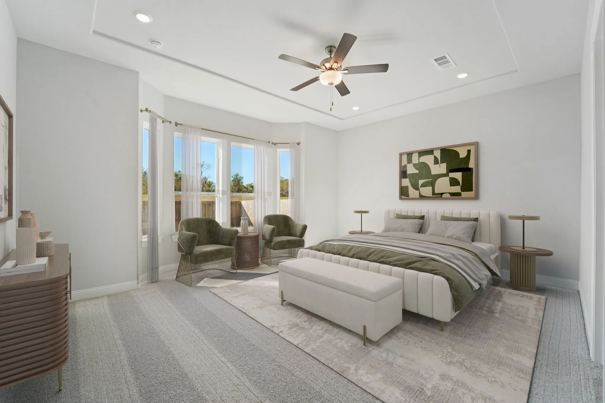 Primary Bed Virtually Staged