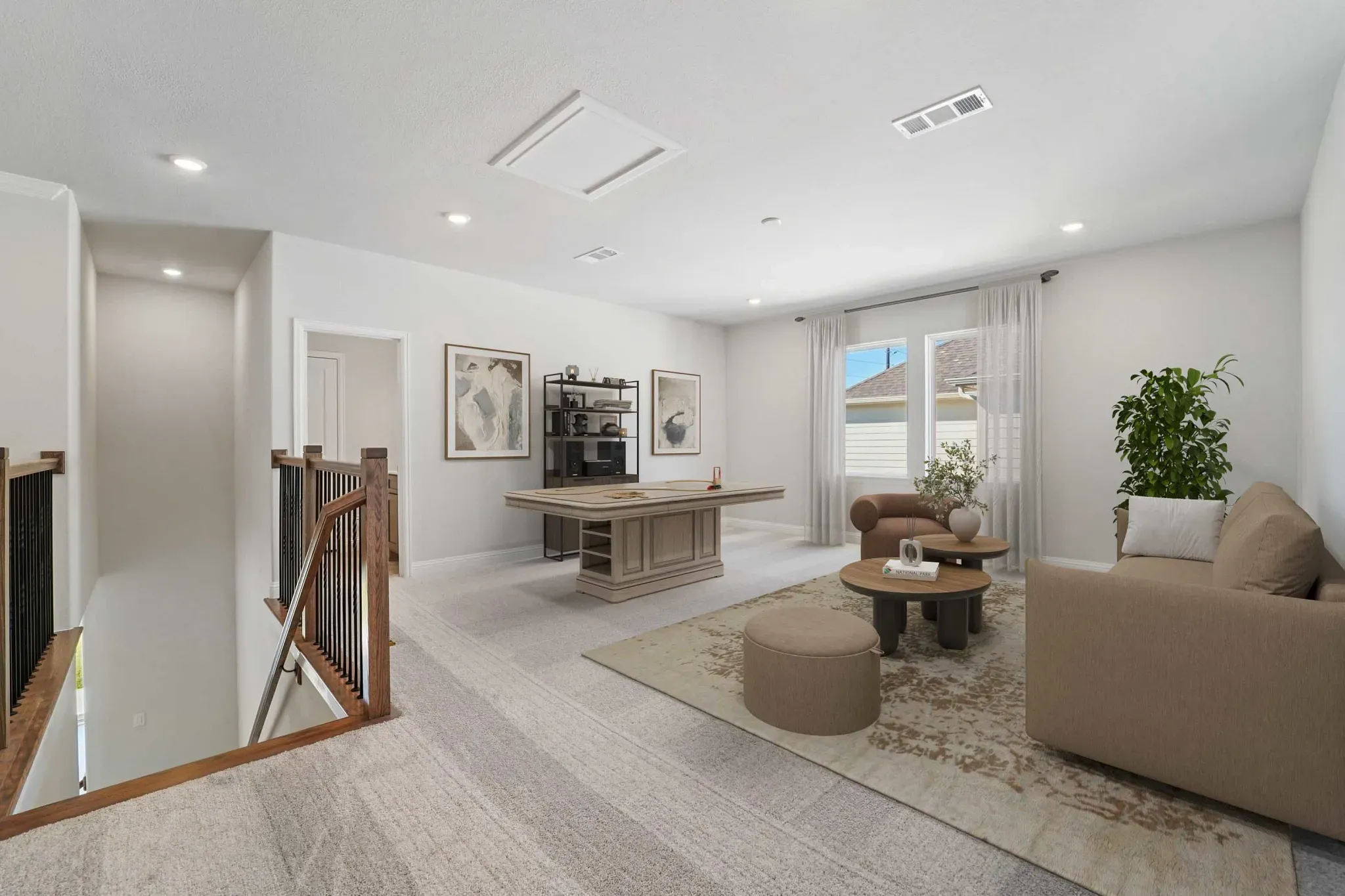 Loft/Game Room Virtually Staged