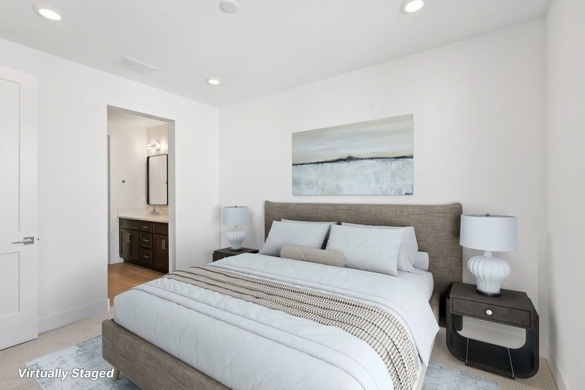 Serenity Lot 302 Primary Bedroom Virtually Staged