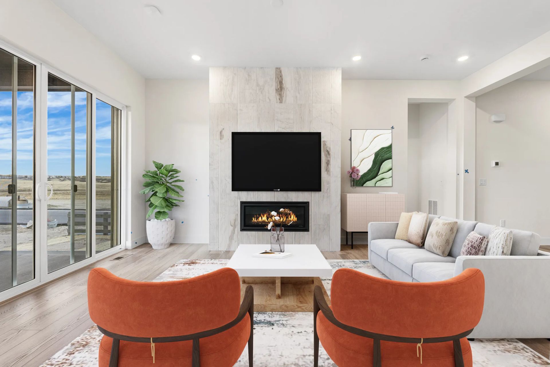 Homesite 50 Great Room - Virtually Staged