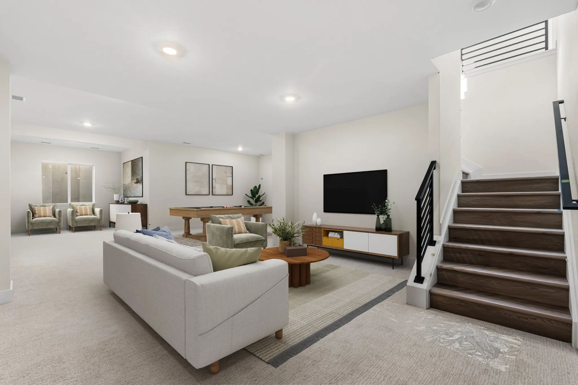 Homesite 50 Finished Basement - Virtually Staged