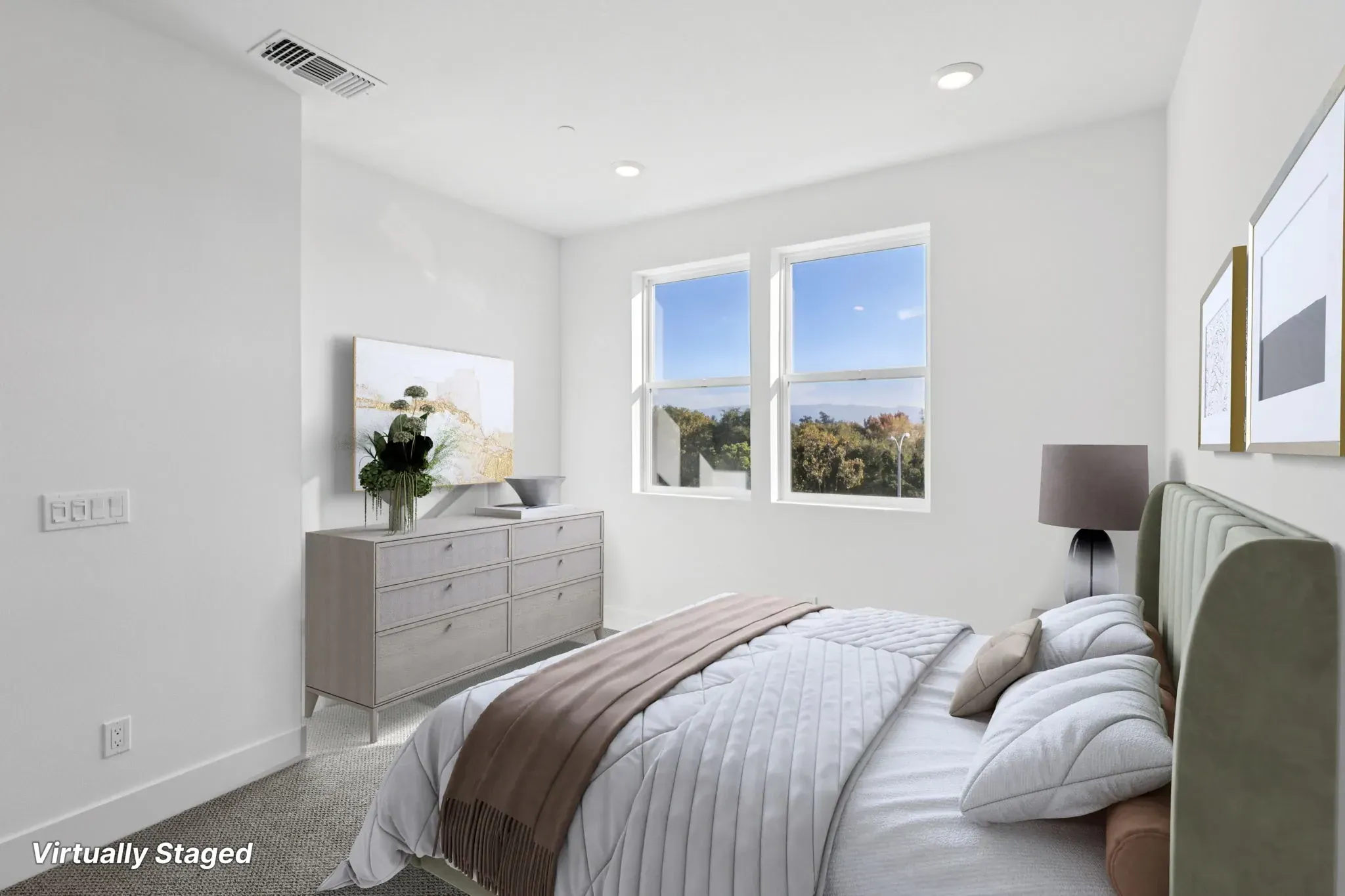 Serenity Lot 307 Primary Bedroom Virtually Staged