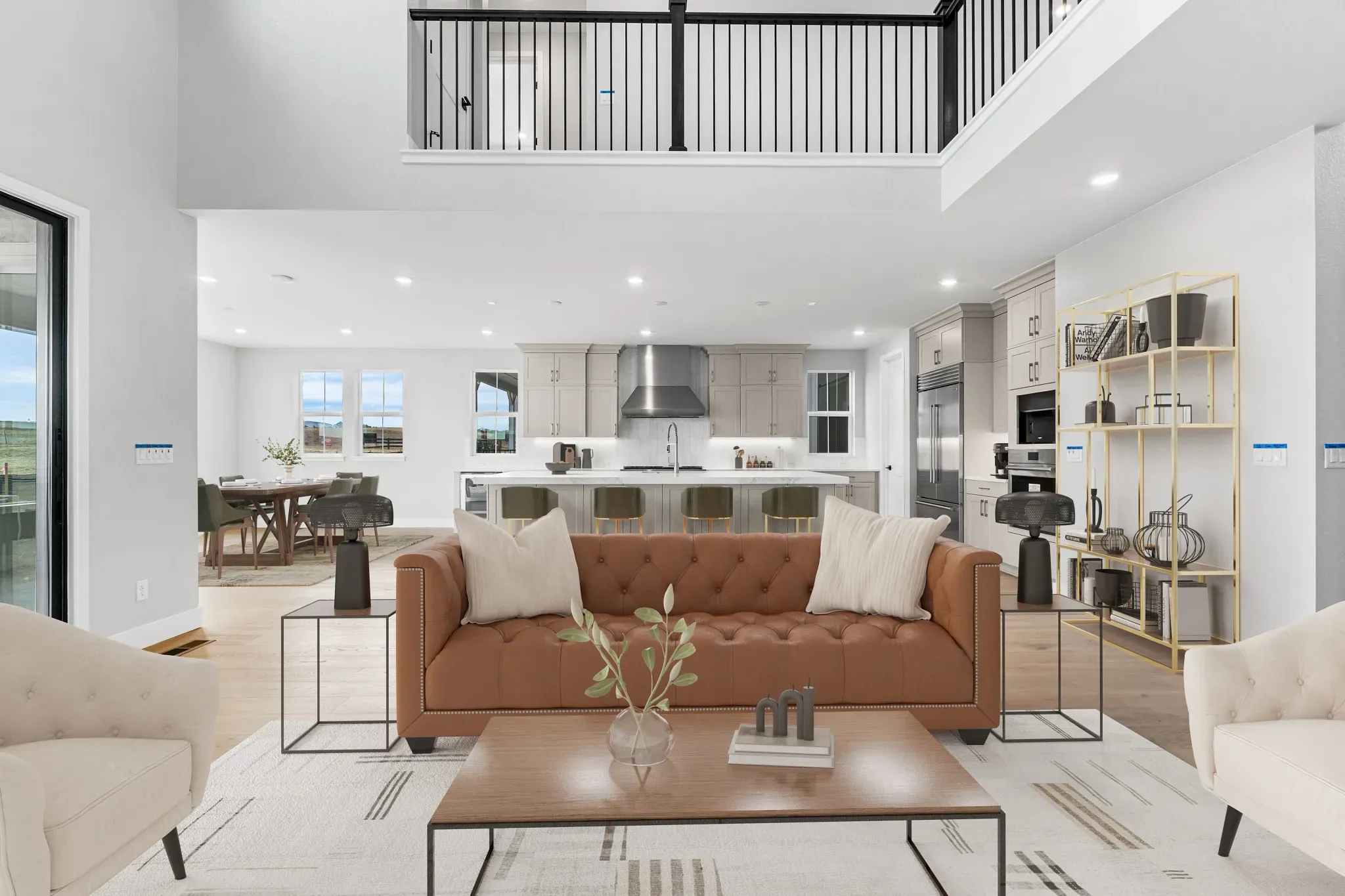 Homesite 3706 Great Room, Kitchen + Dining - Virtu