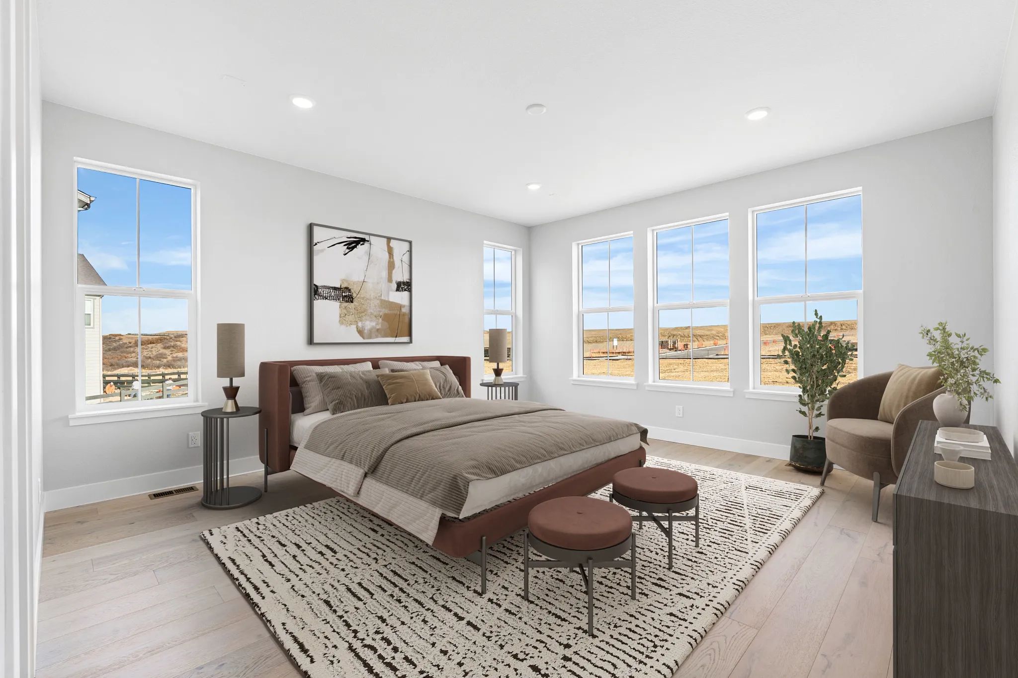 Homesite 3706 Primary Bedroom - Virtually Staged