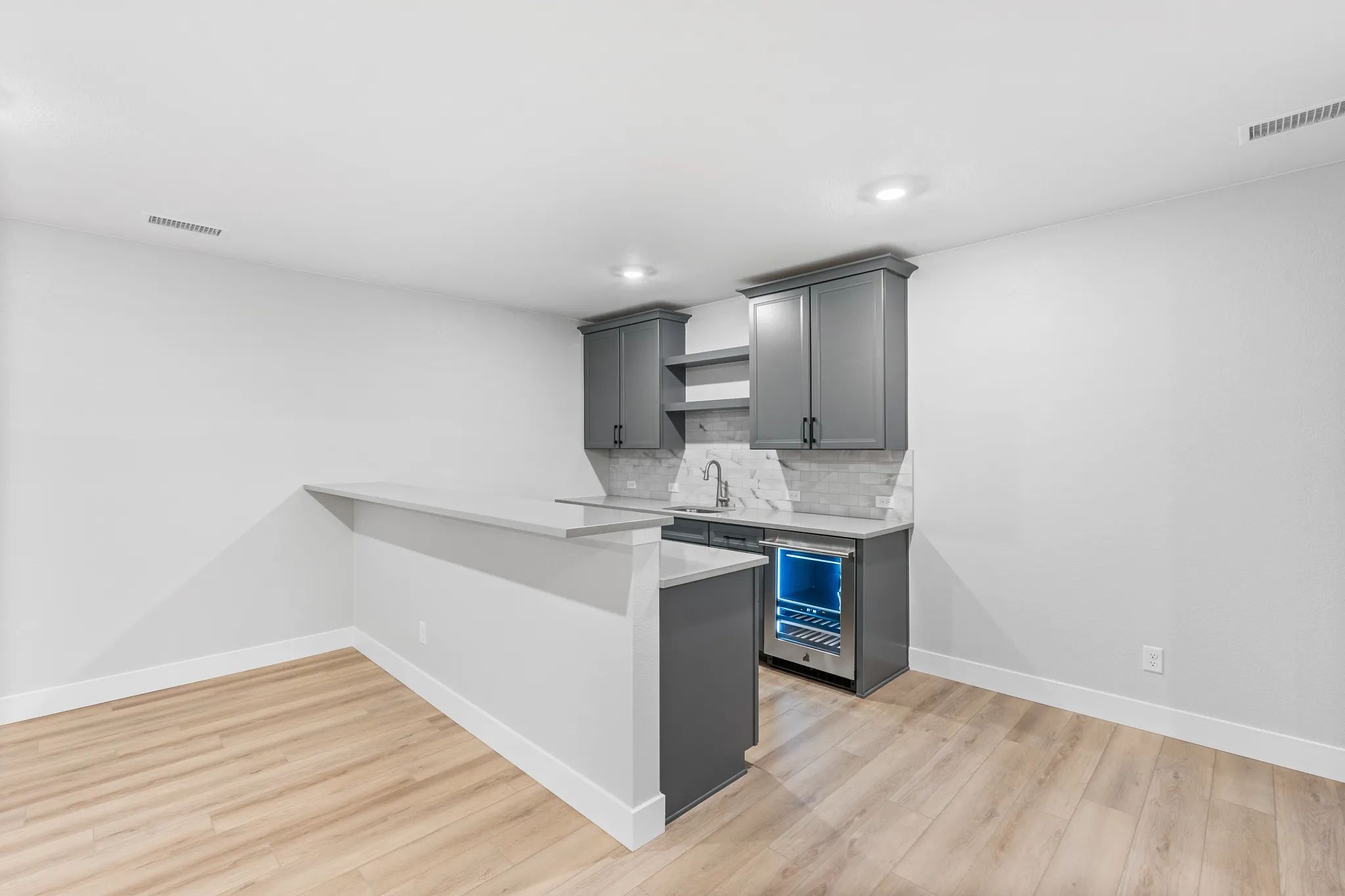 Homesite 3706 Wet Bar at Finished Basement