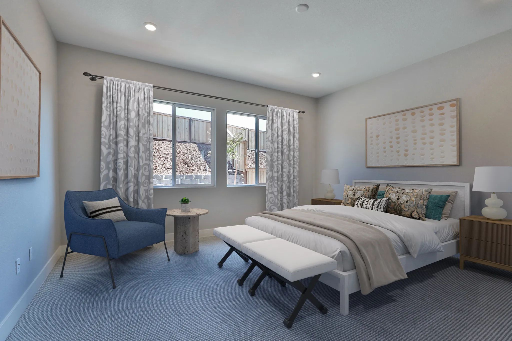 Primary Bedroom Virtually Staged