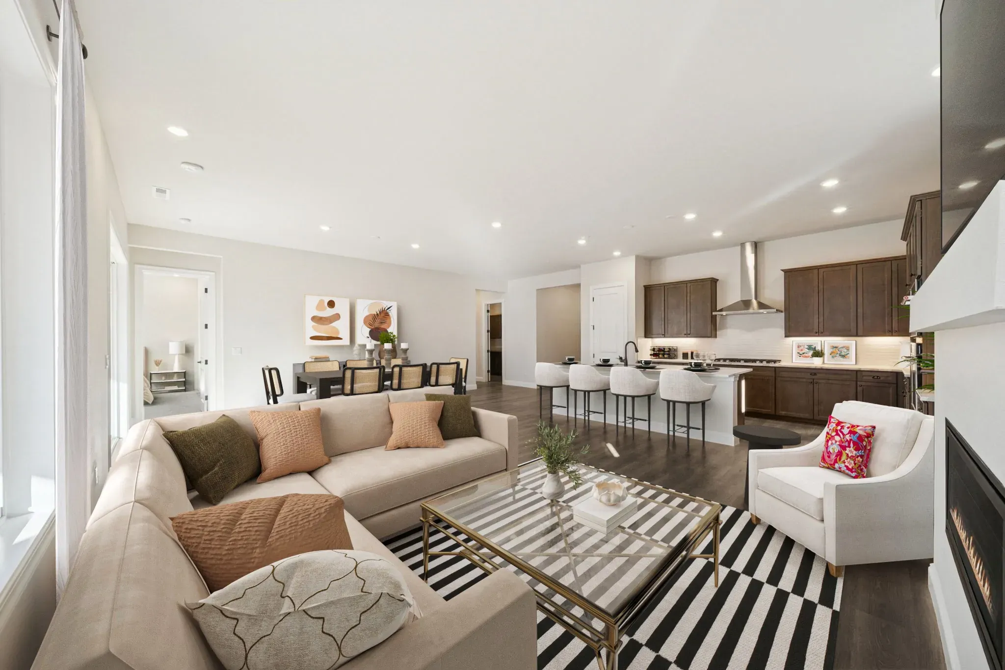Great Room Virtually Staged