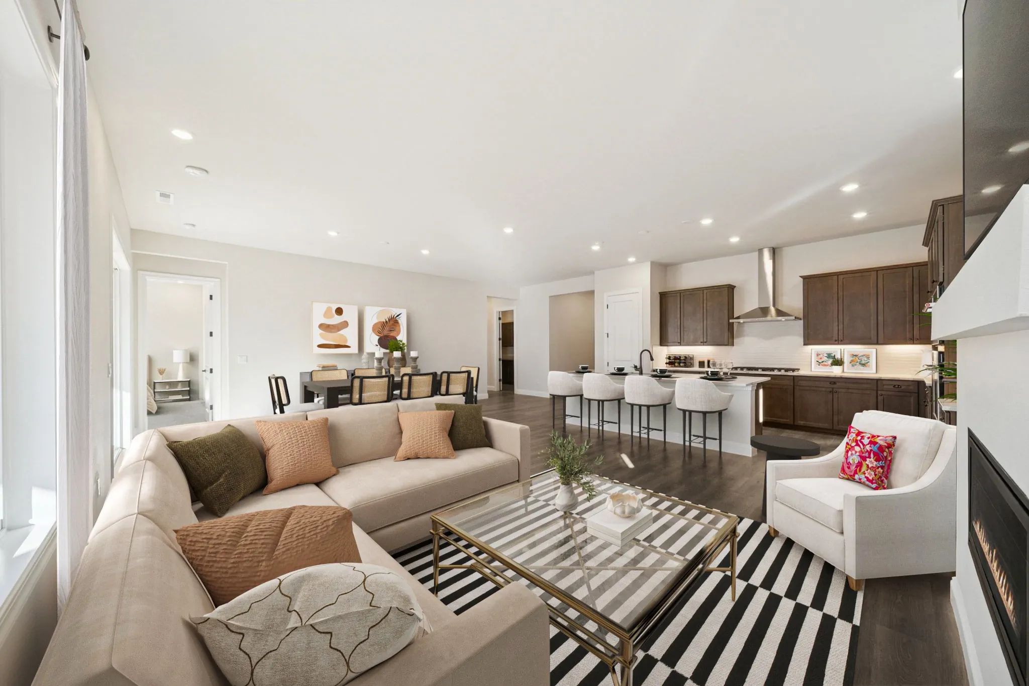 Great Room Virtually Staged