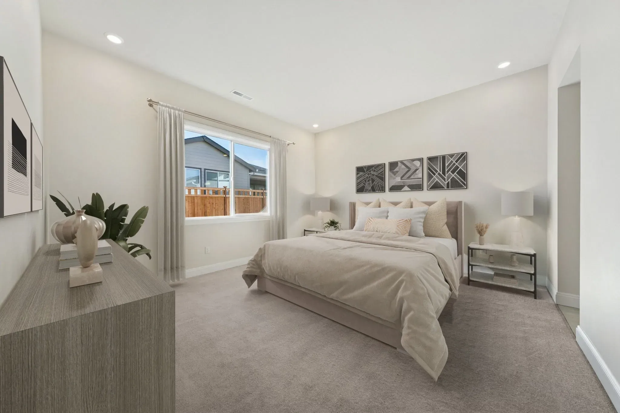 Primary Bedroom Virtually Staged