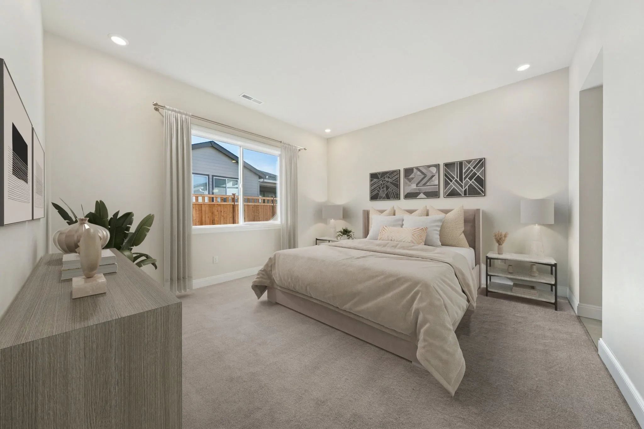 Primary Bedroom Virtually Staged