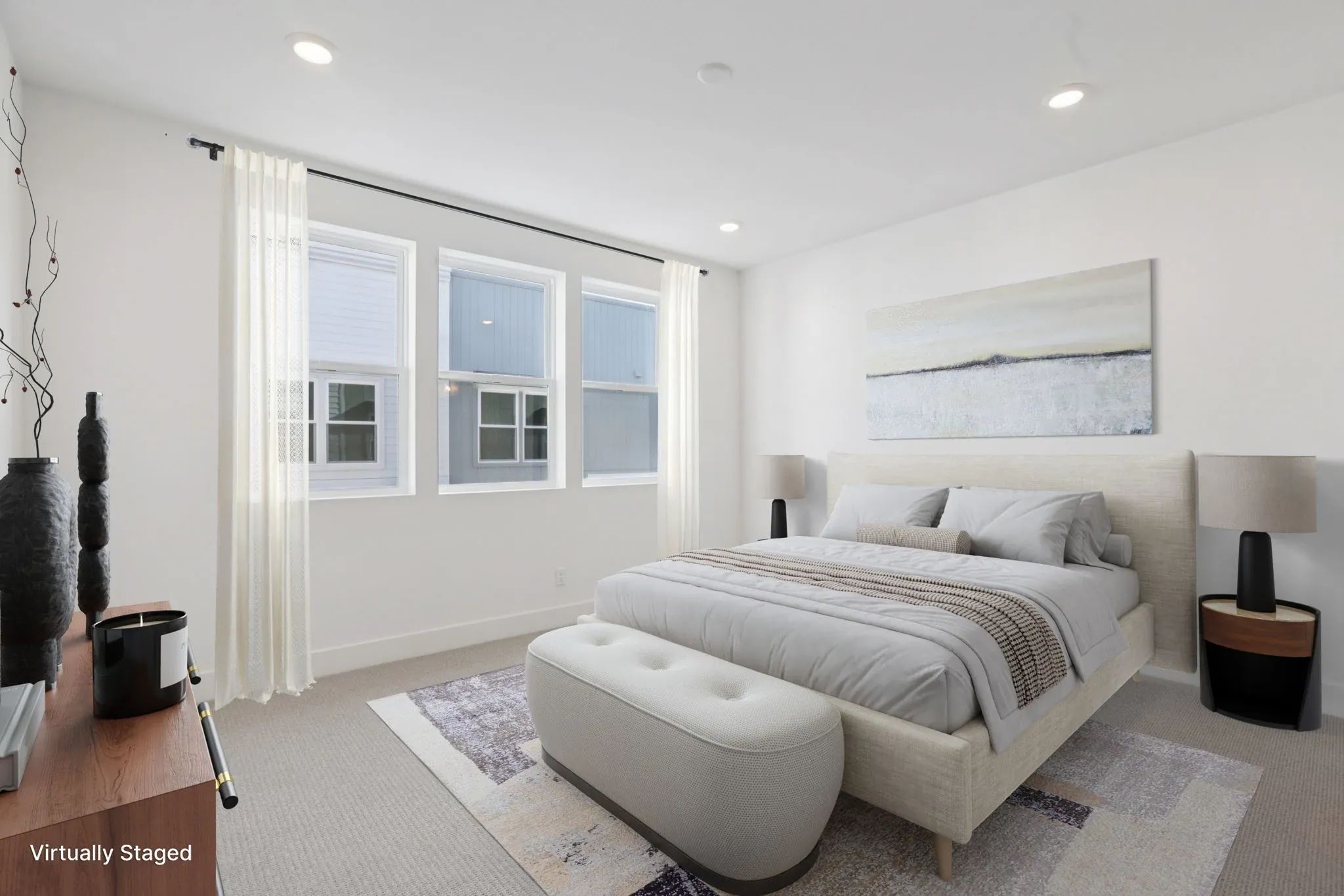 Serenity Lot 401 Primary Bedroom Virtually Staged