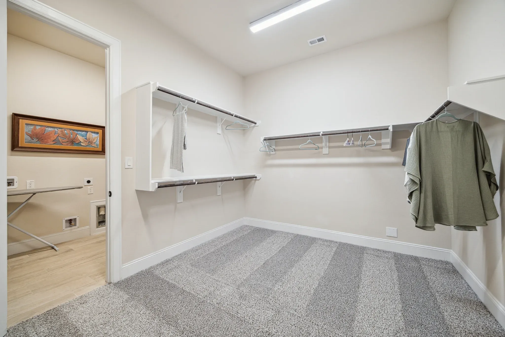 Plan 5051 closet - staged