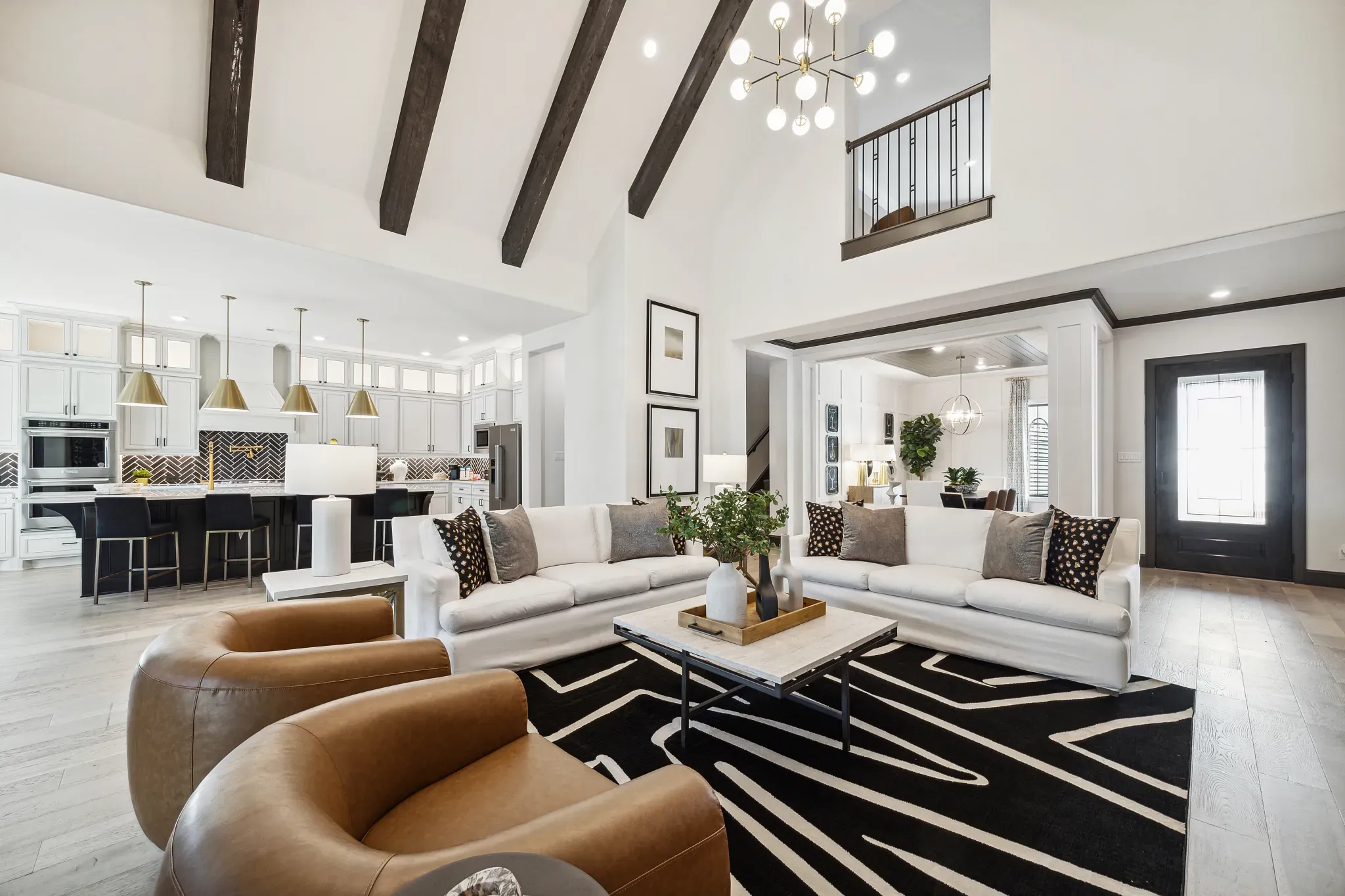 Plan 6020 great room - staged