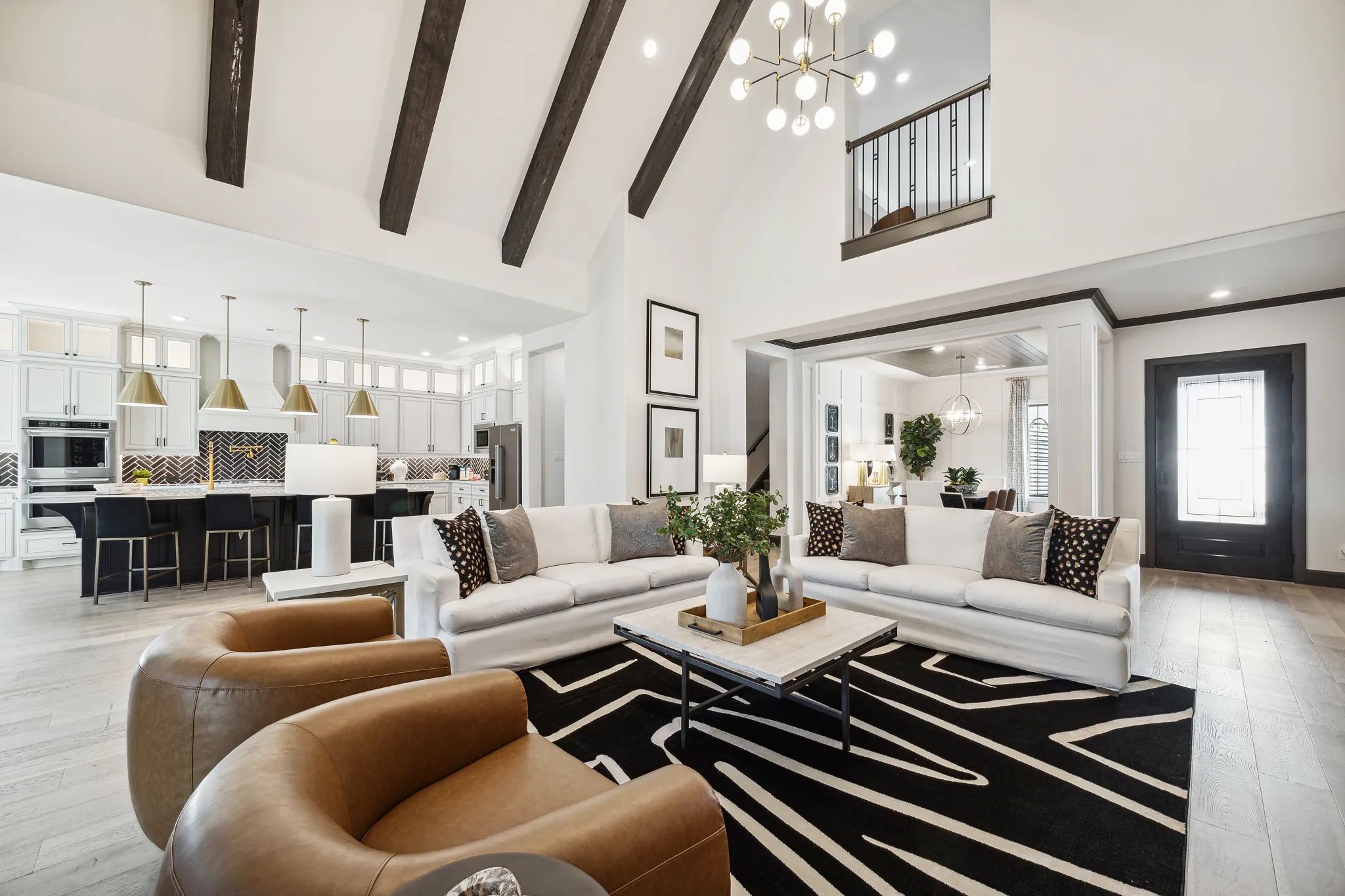 Plan 6020 great room - staged