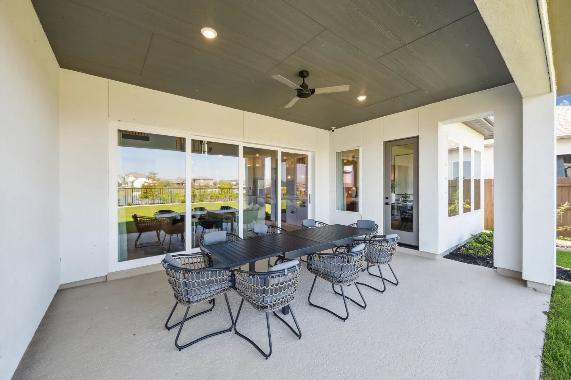 Plan 5058 outdoor living - staged