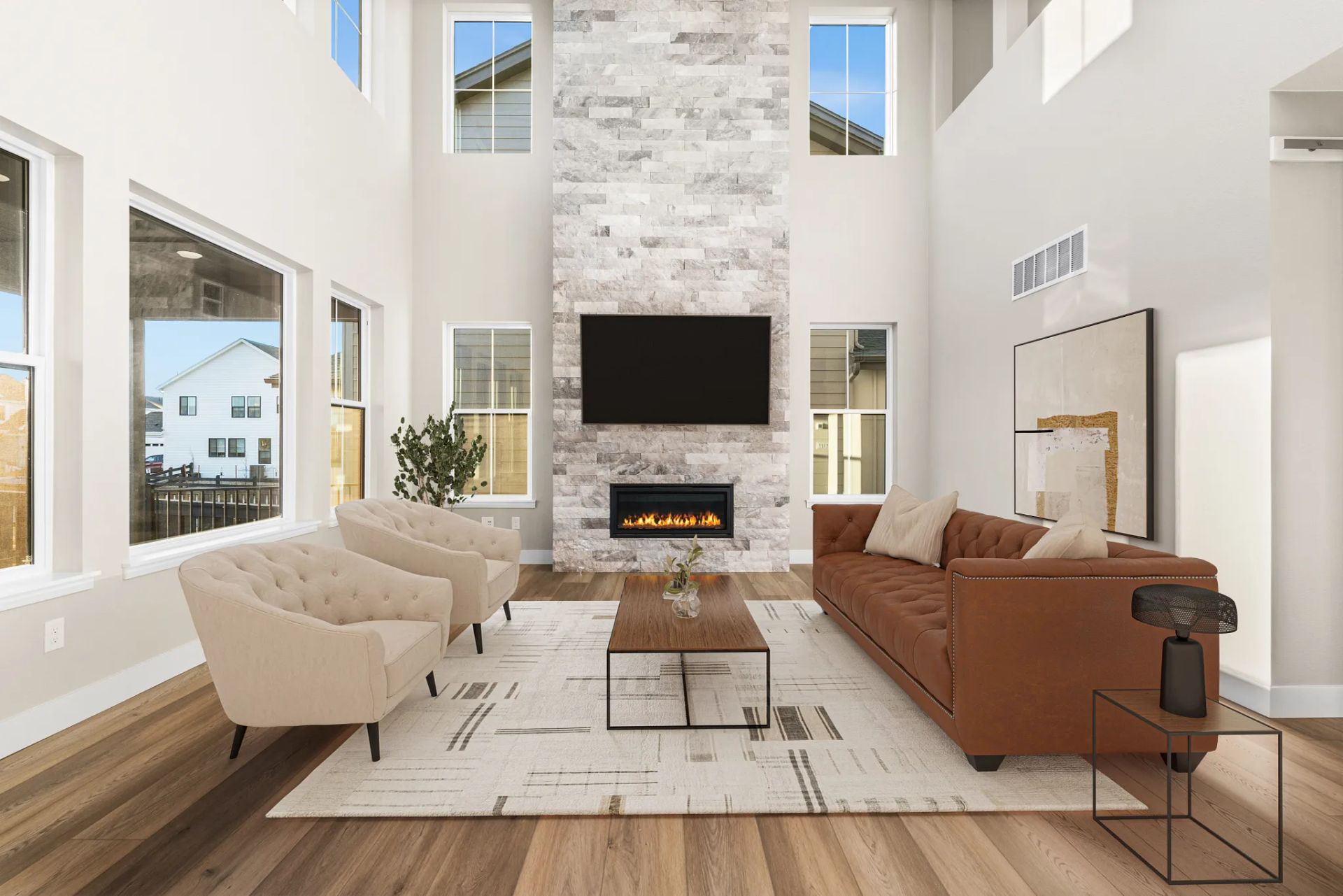 Homesite 263 Great Room - Virtually Staged
