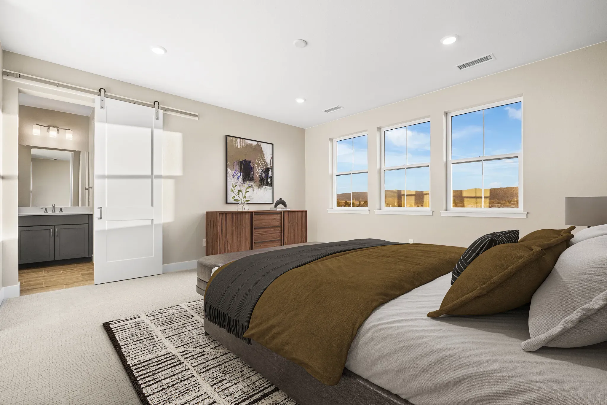 Homesite 263 Primary Bedroom - Virtually Staged