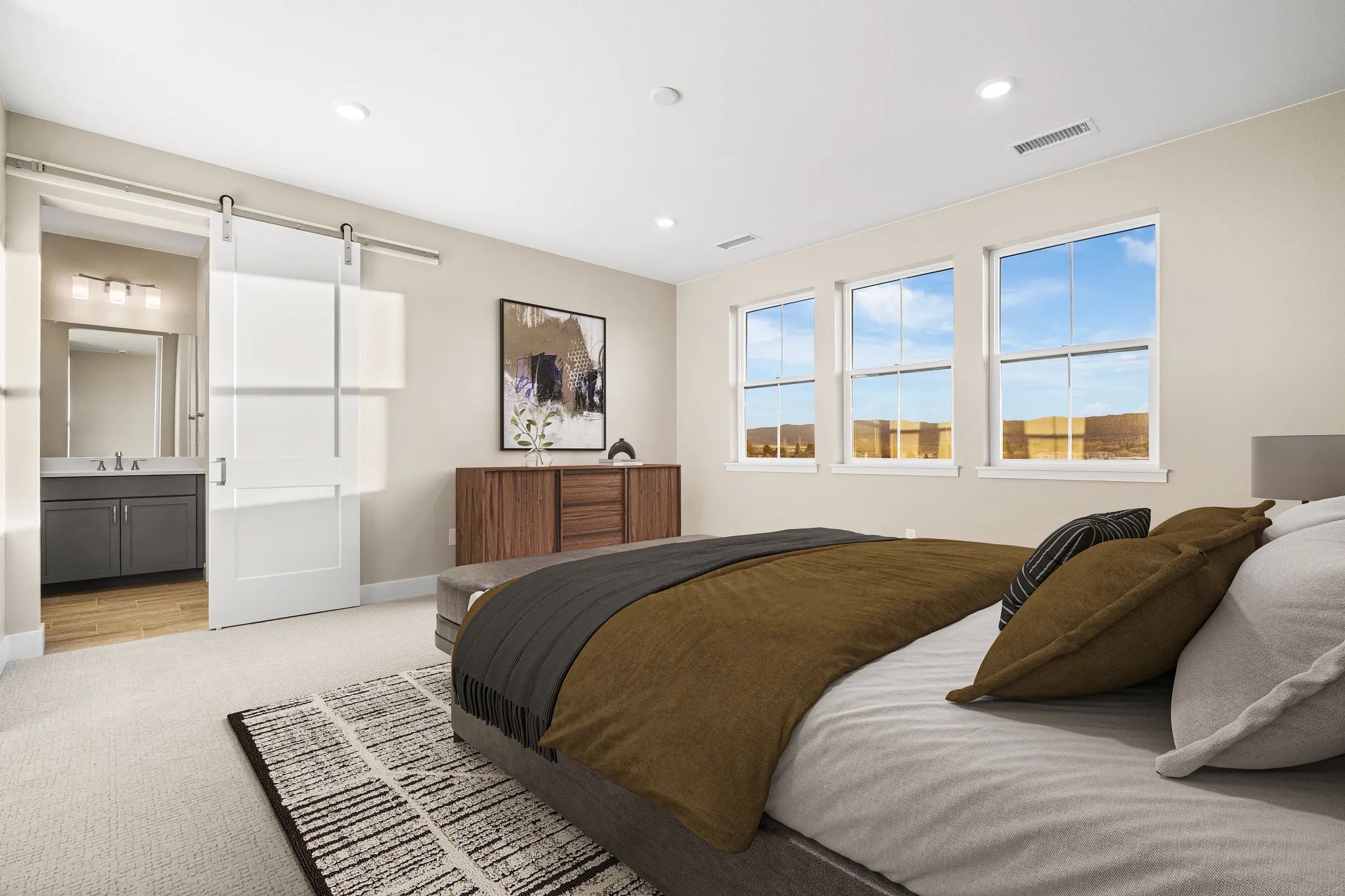 Homesite 263 Primary Bedroom - Virtually Staged
