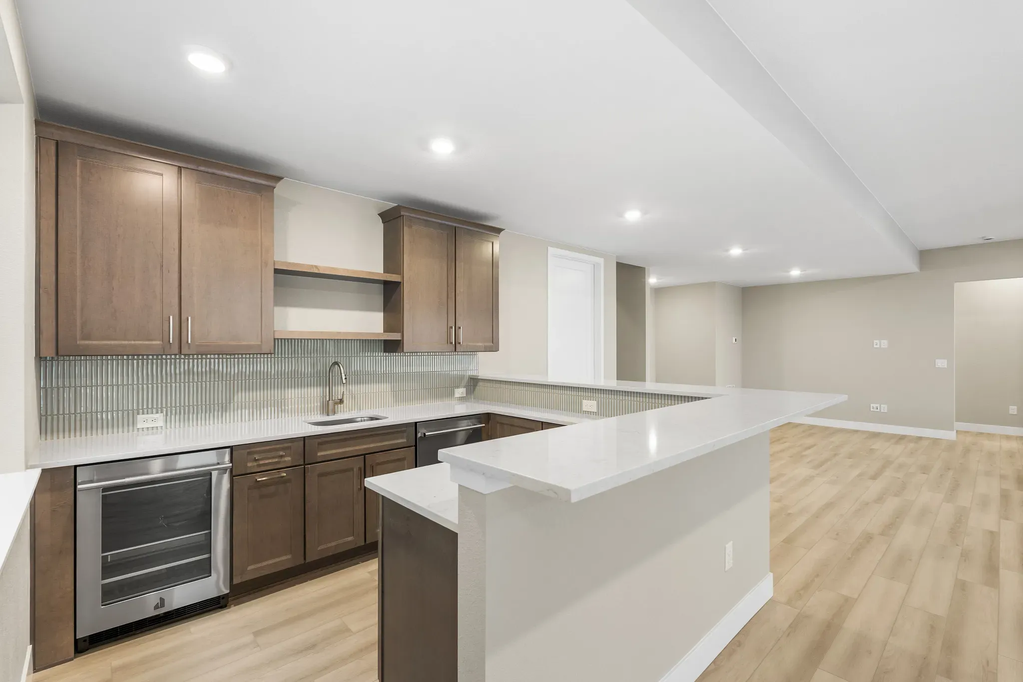 Homesite 314 Wet Bar at Finished Basement