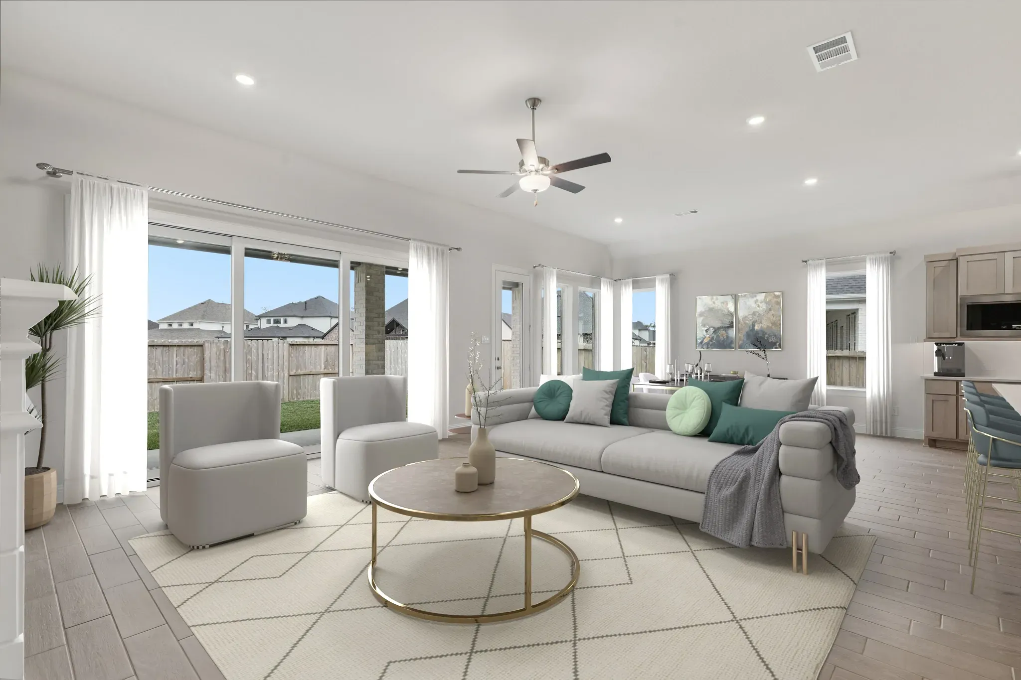 Homesite 6309 Great Room - Staged