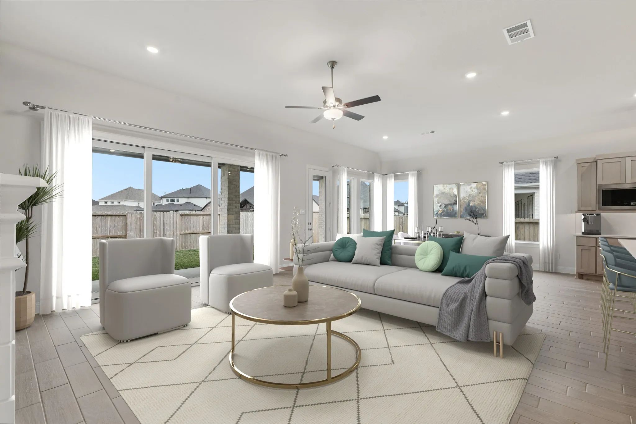 Homesite 6309 Great Room - Staged