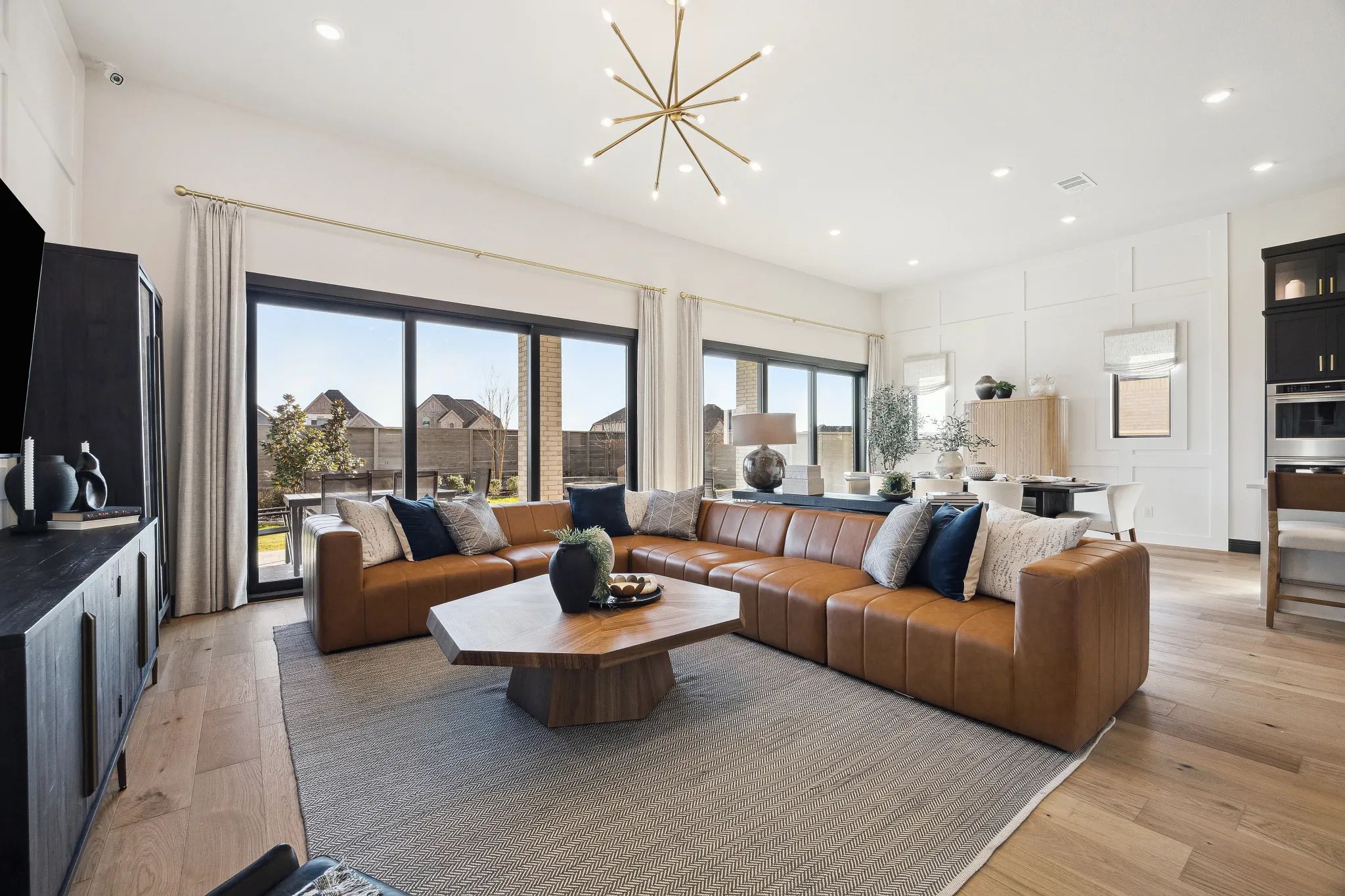 Plan 5029 Great Room - Staged