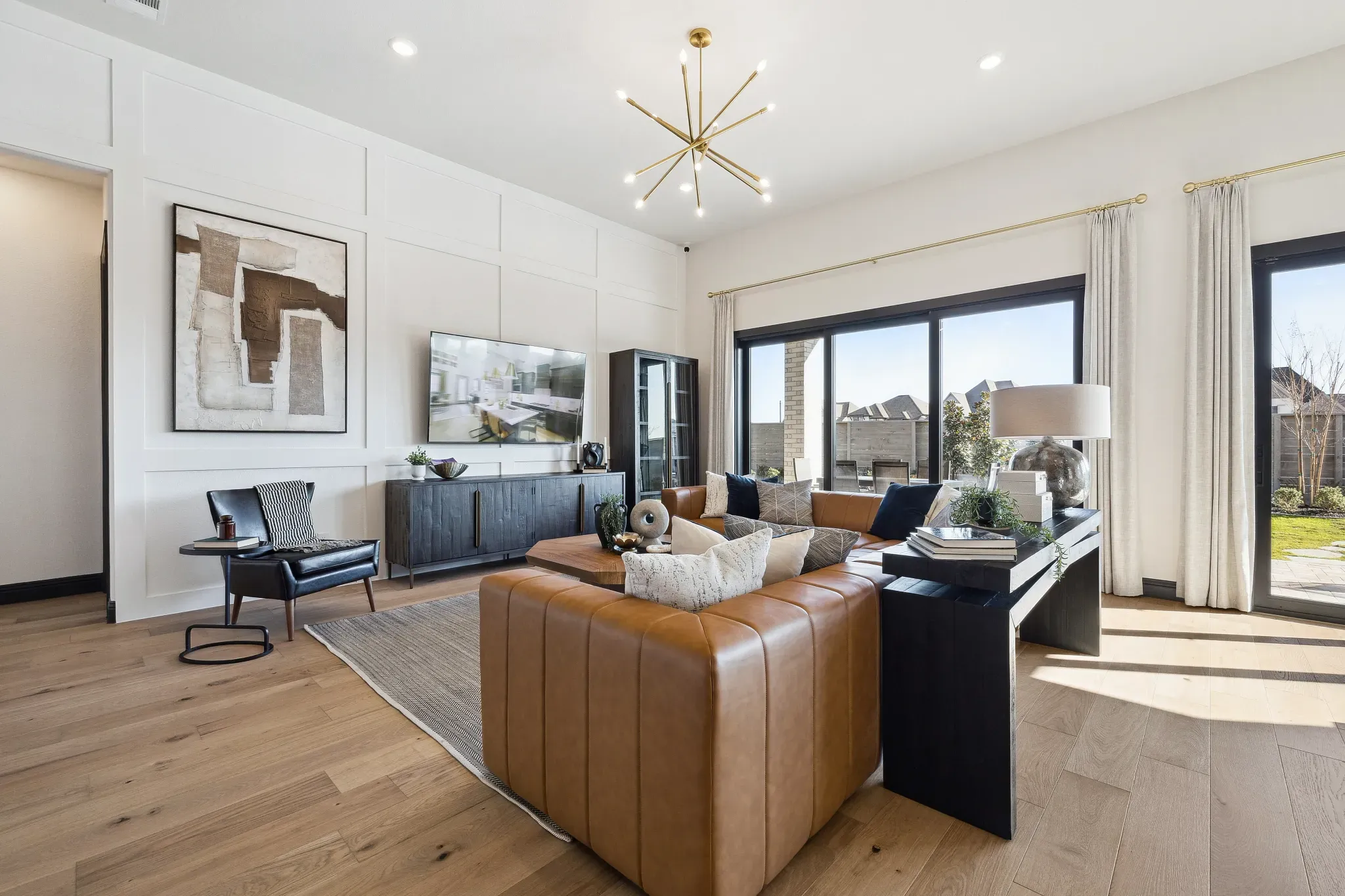 Plan 5029 Great Room - Staged