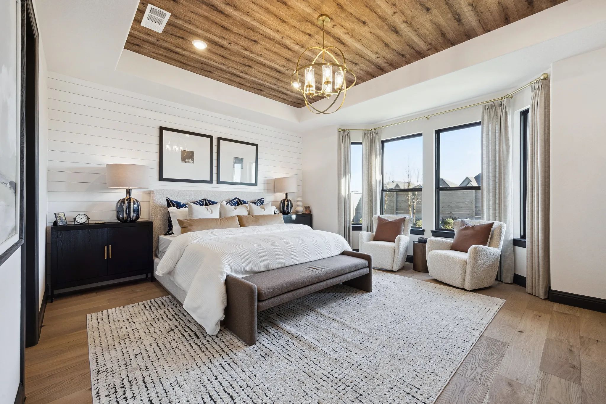 Plan 5029 Model Home Primary Bed