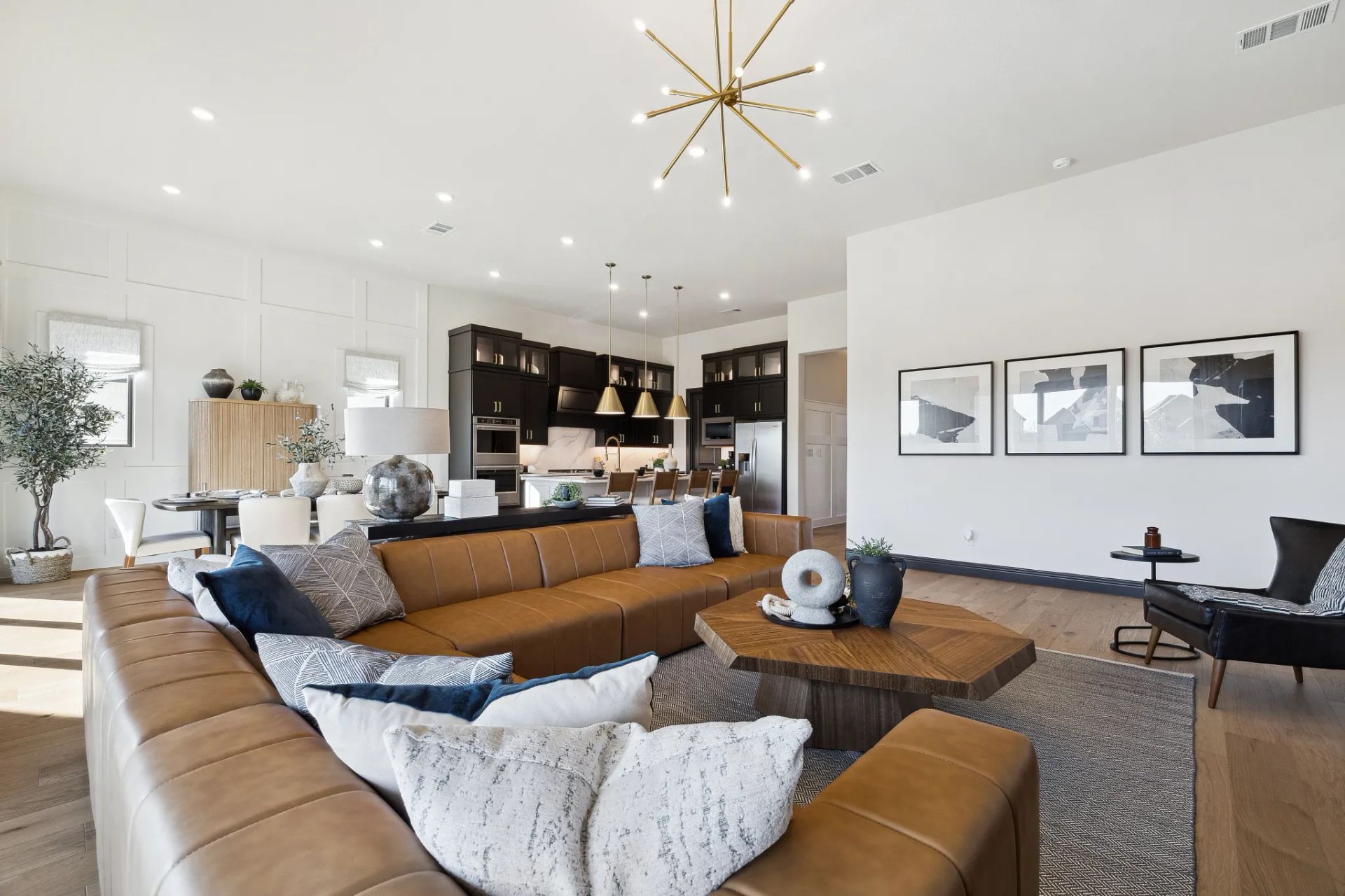 Plan 5029 Great Room - Staged