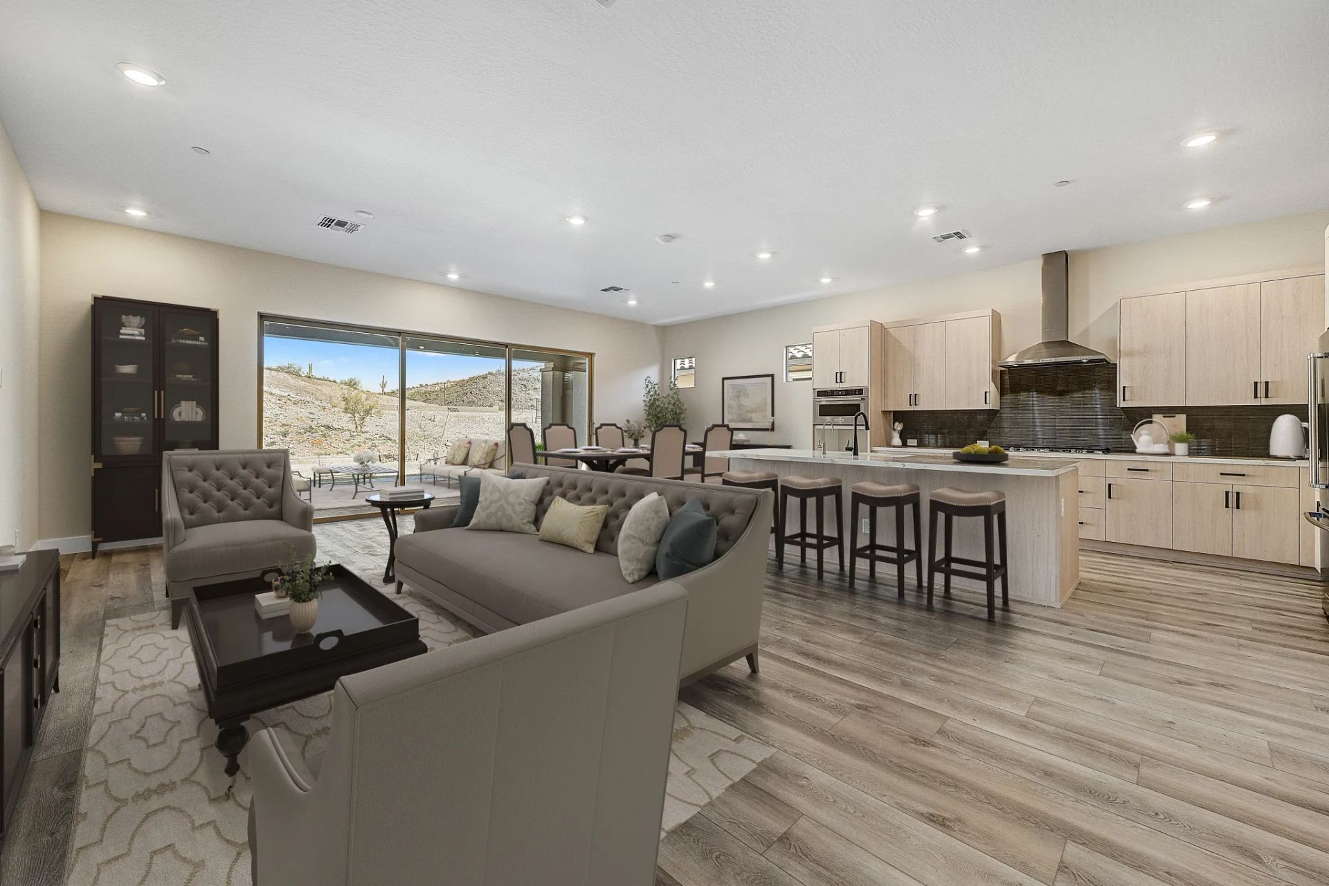 Virtually Staged Vantage Great Room