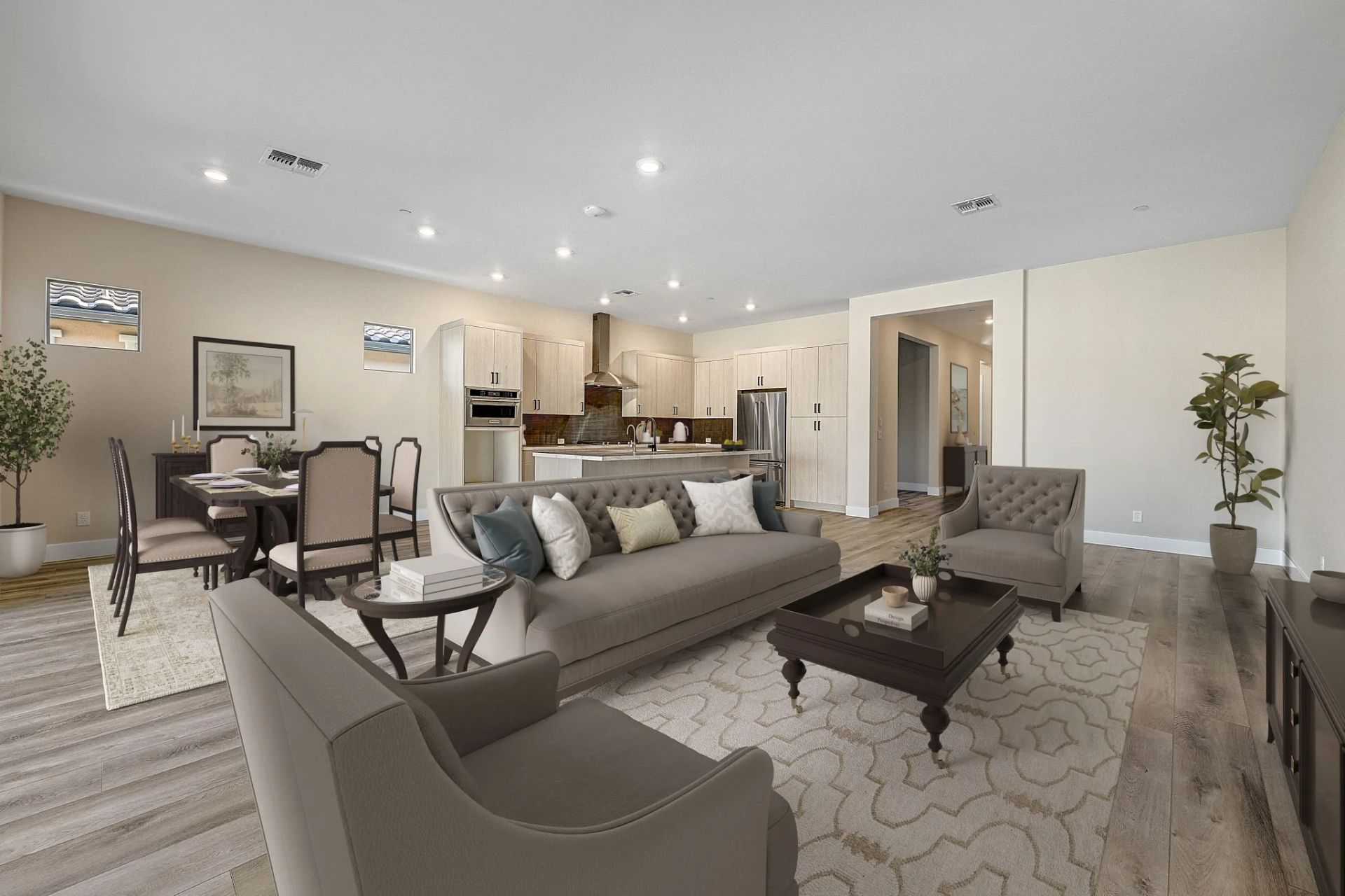 Virtually Staged Vantage Great Room