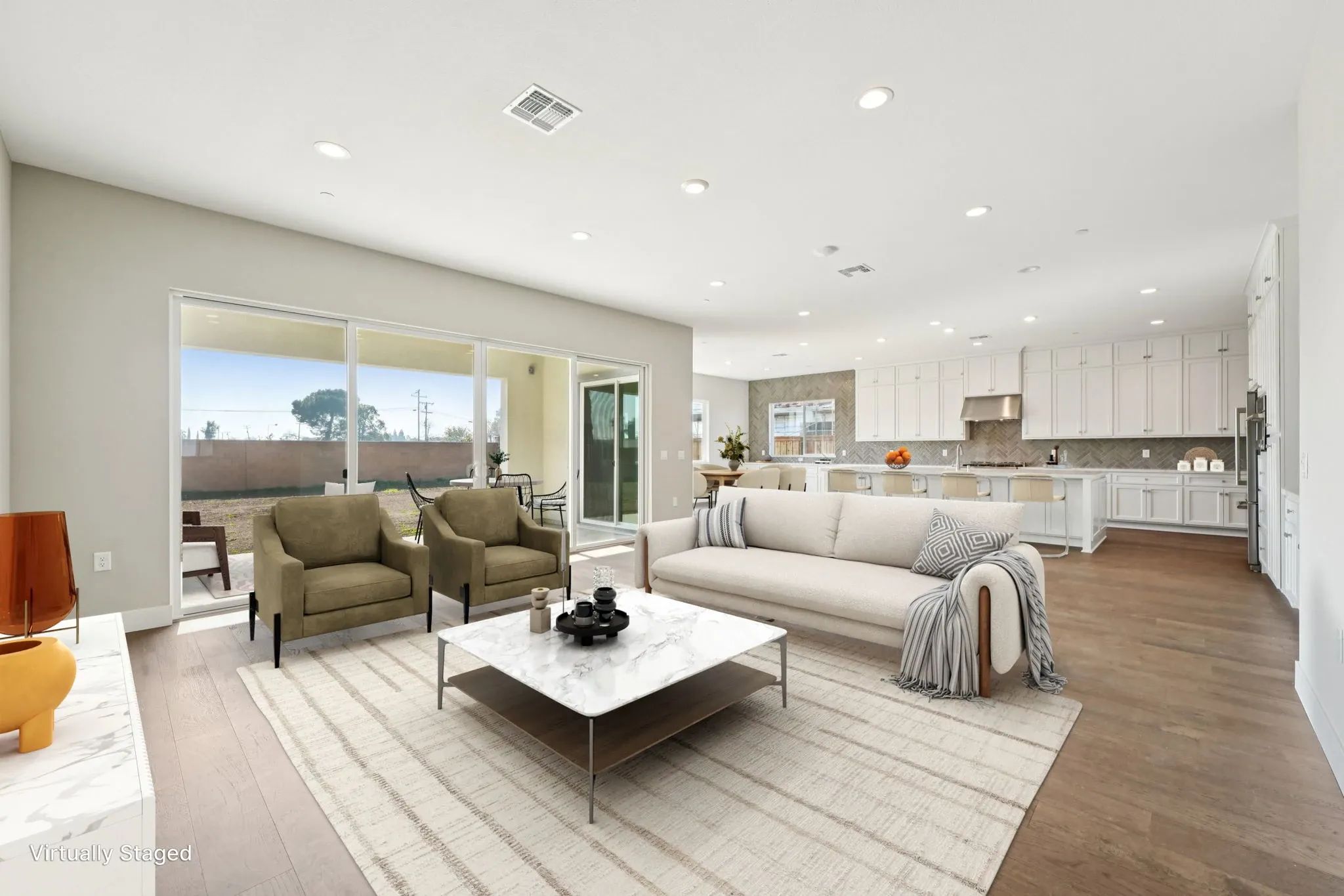 Orchard Grove Lot 50 Great Room Virtually Staged