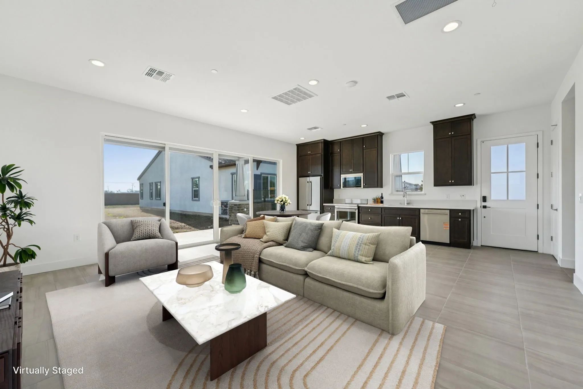 Orchard Grove Lot 50 Great Room Virtually Staged