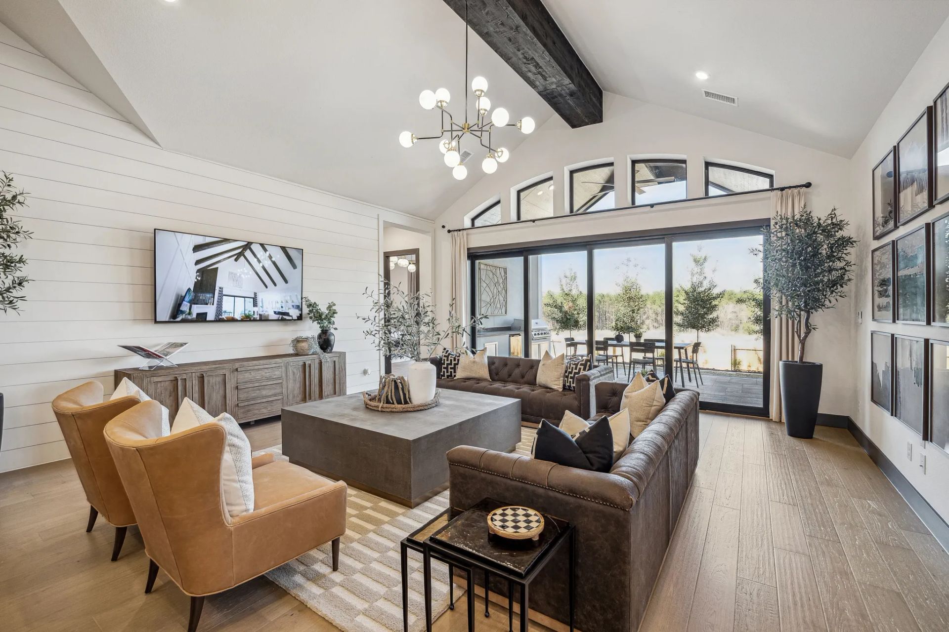 Plan 6029 Great Room - Staged