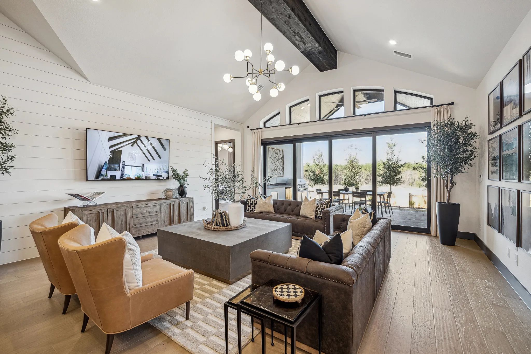 Plan 6029 Great Room - Staged