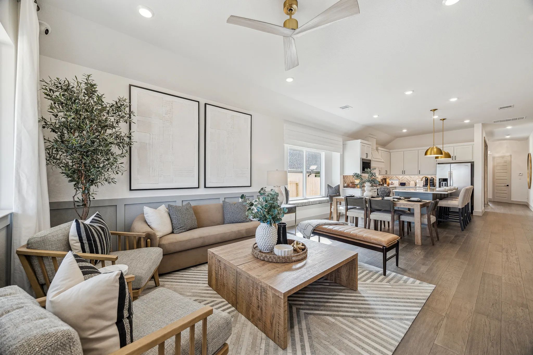 Plan 3034 Great Room - Staged