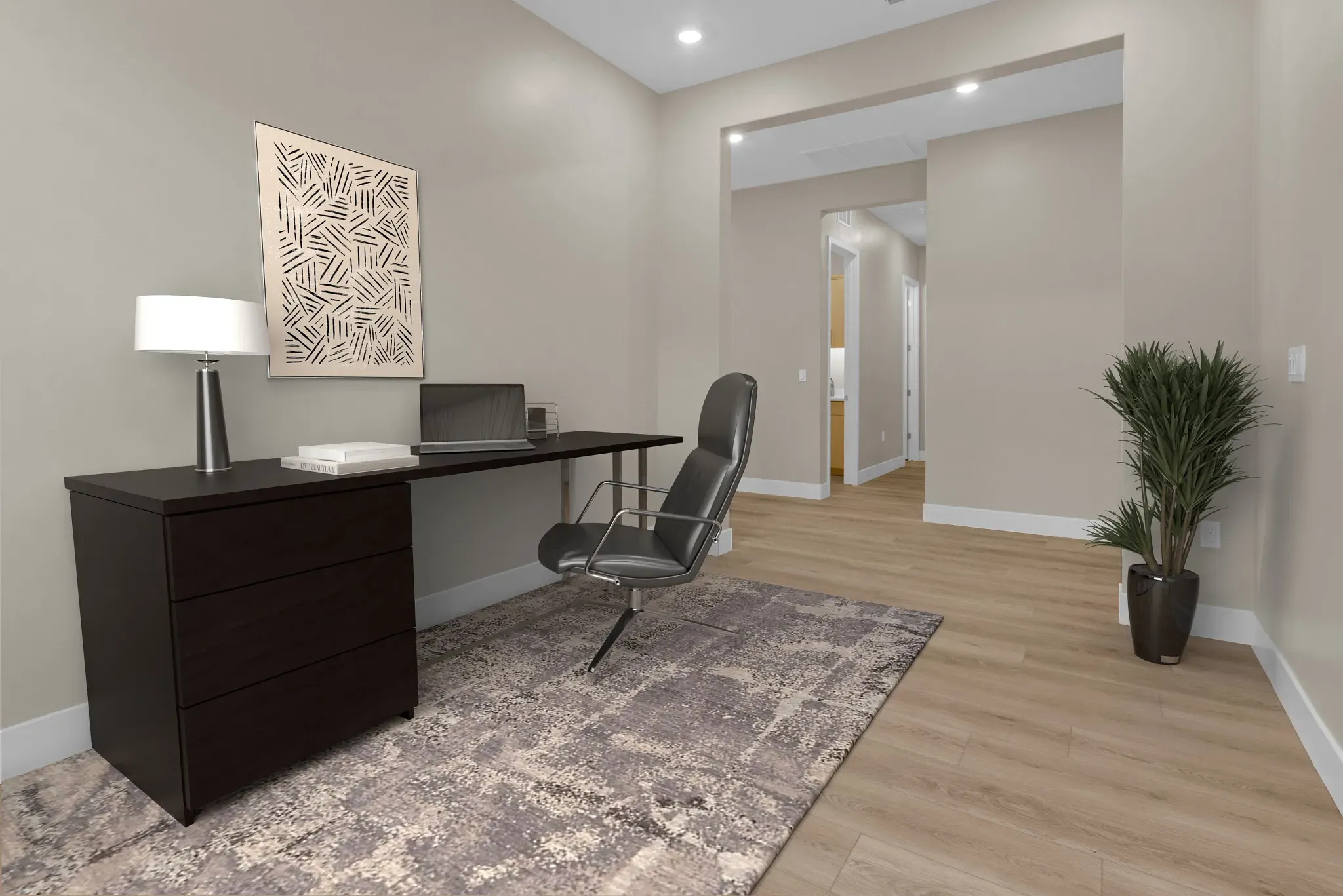 Liberty II Virtually Staged Den