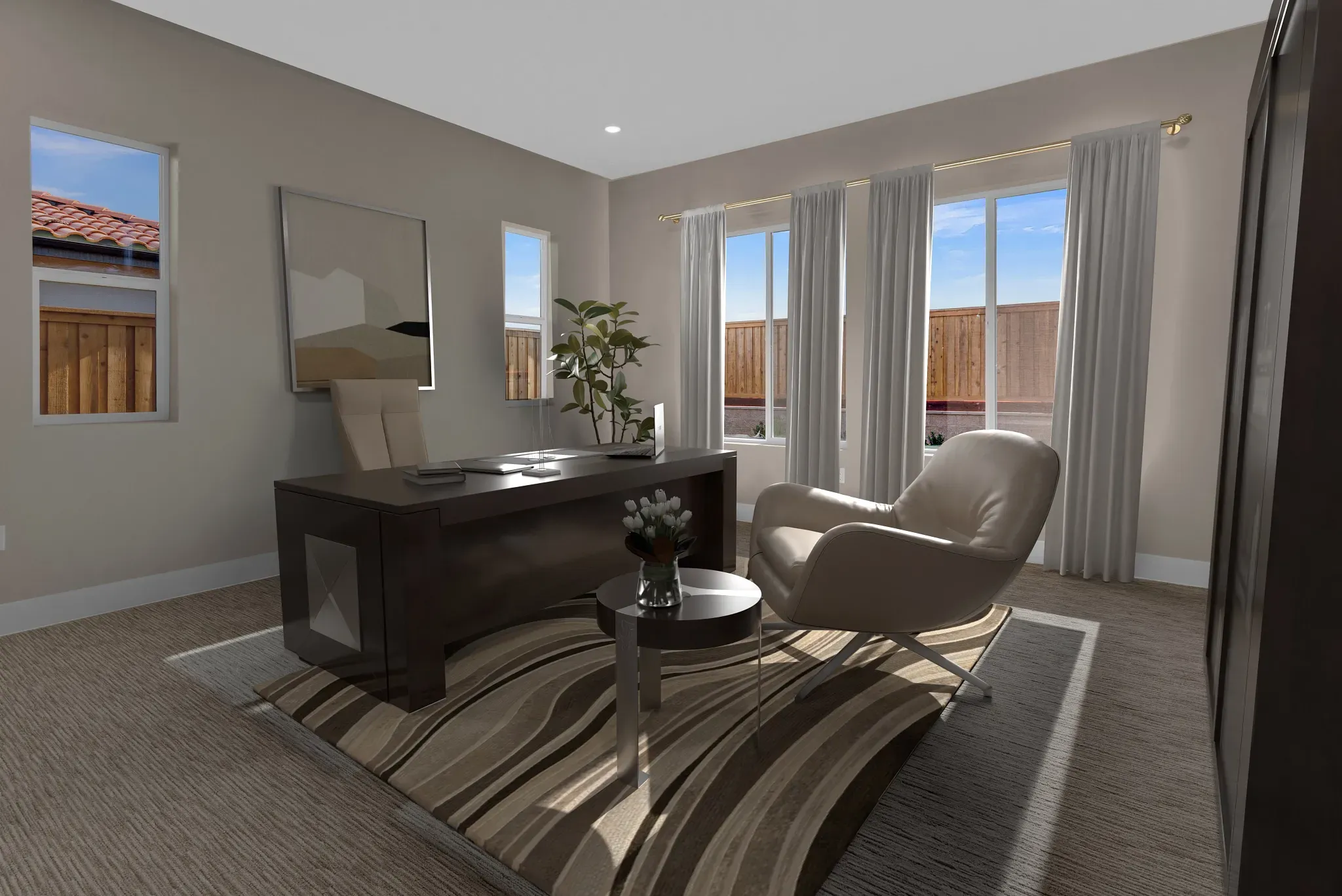Liberty II Virtually Staged Primary Bed