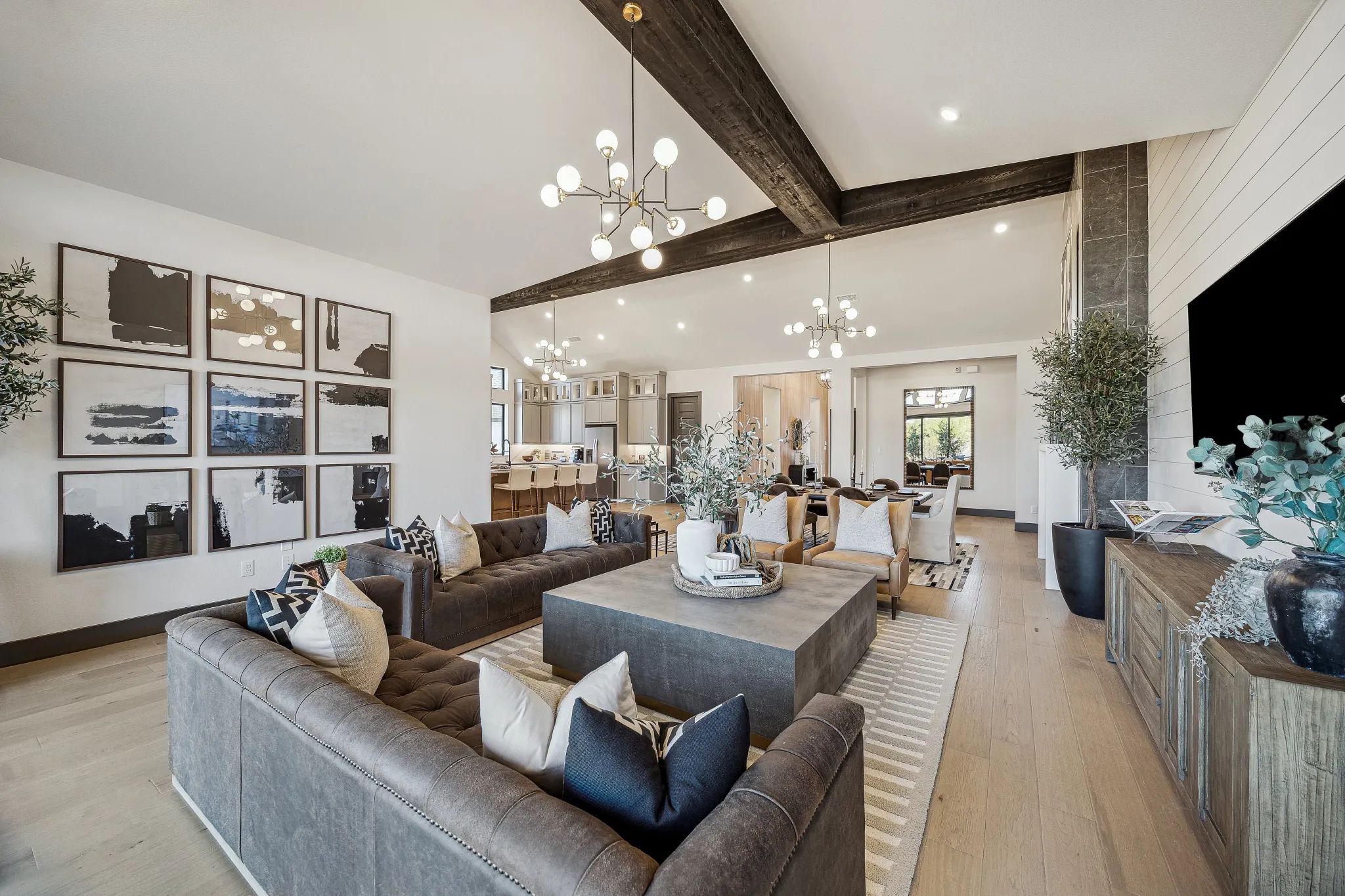 Plan 6029 Great Room - Staged