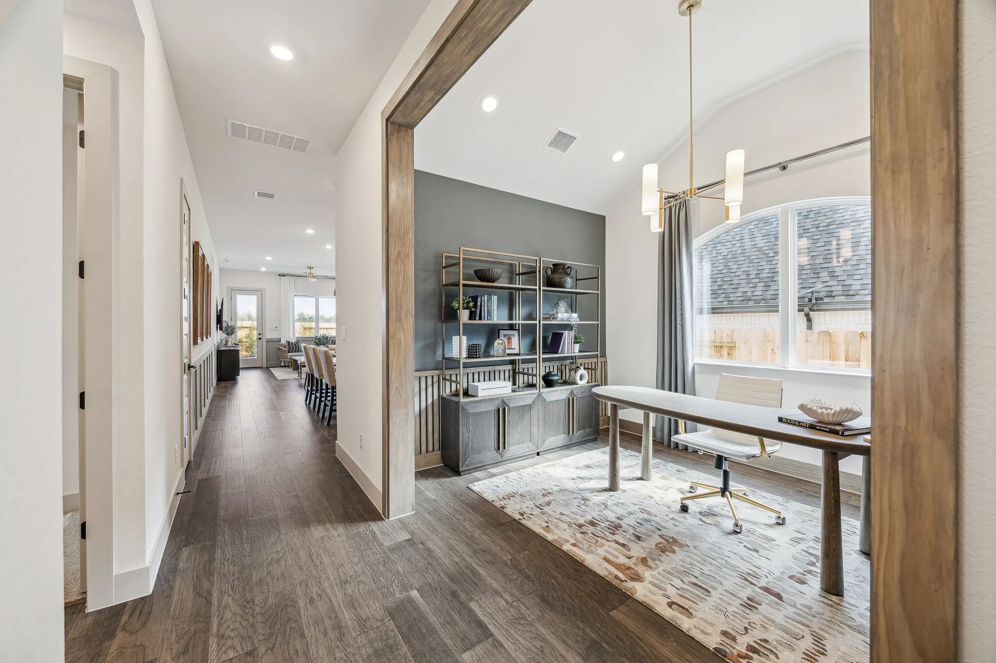 Plan 3034 Hall & Study - Staged