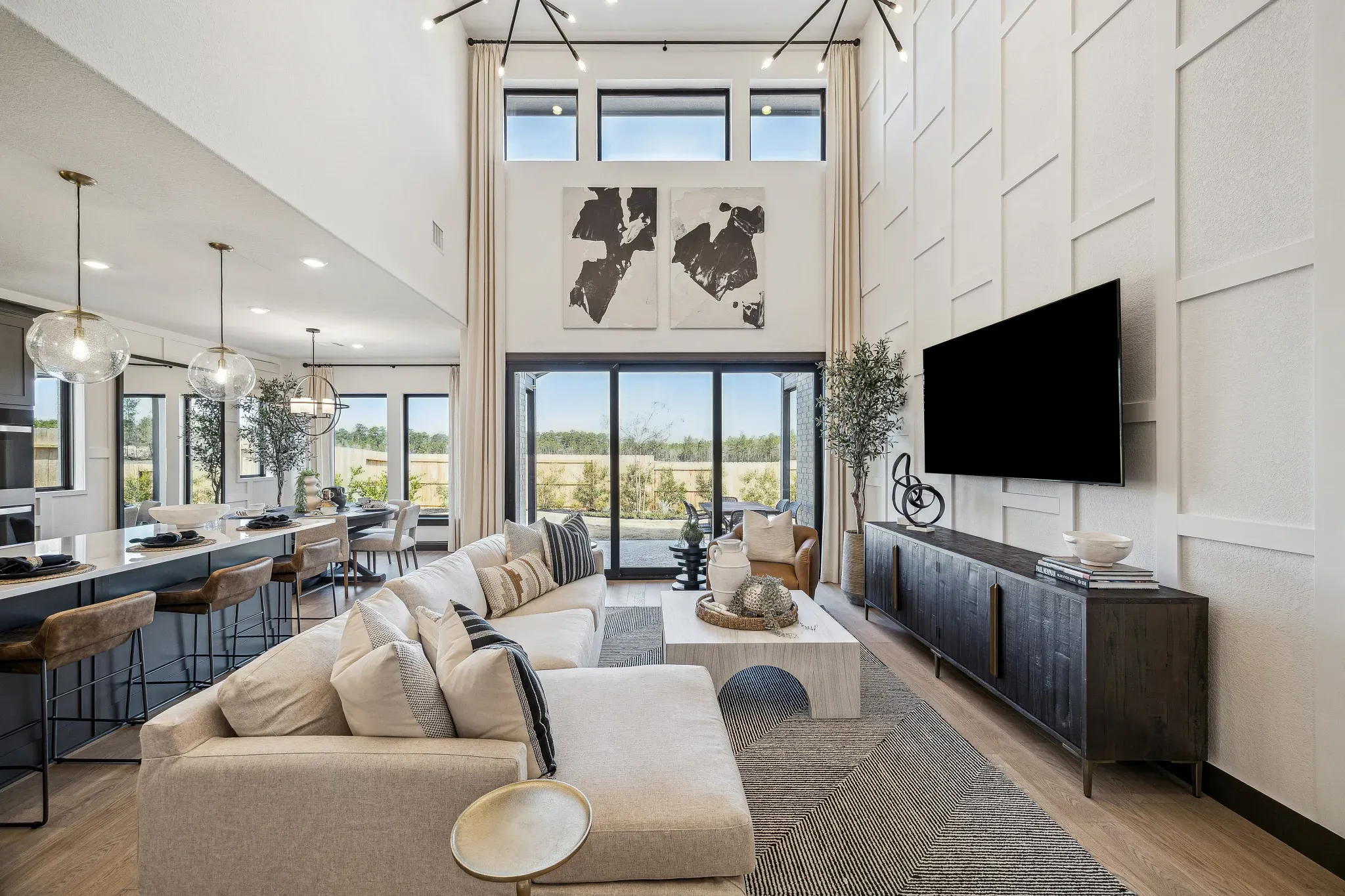 Plan 4069 Great Room - Staged